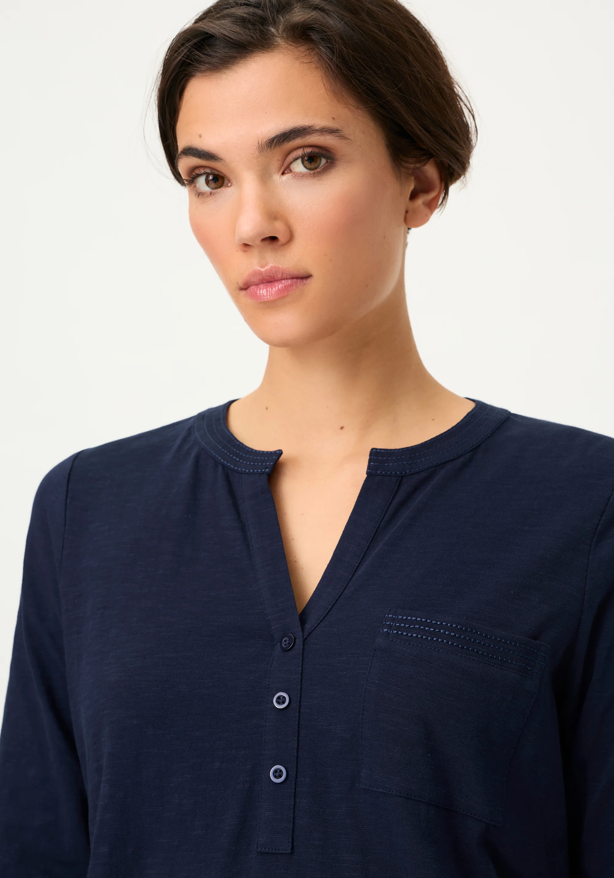 Solid Henley T-Shirt - Image 3