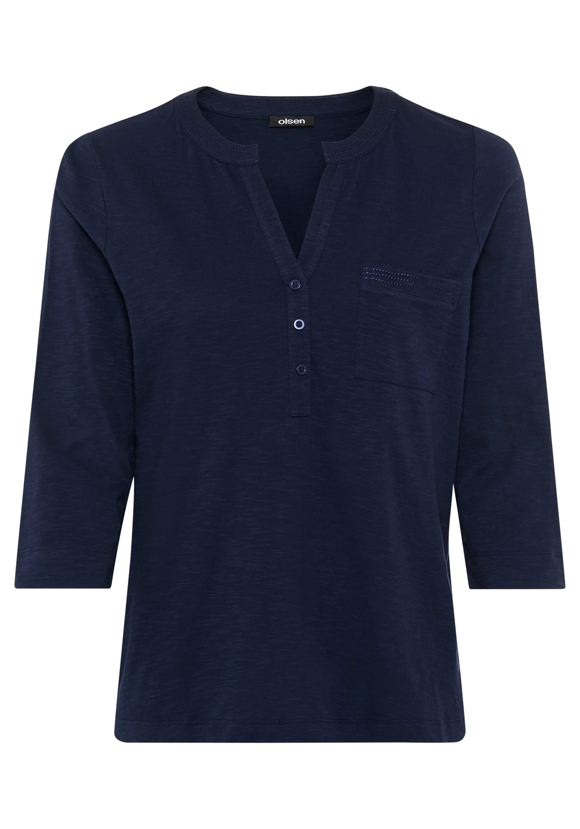 Solid Henley T-Shirt - Image 4