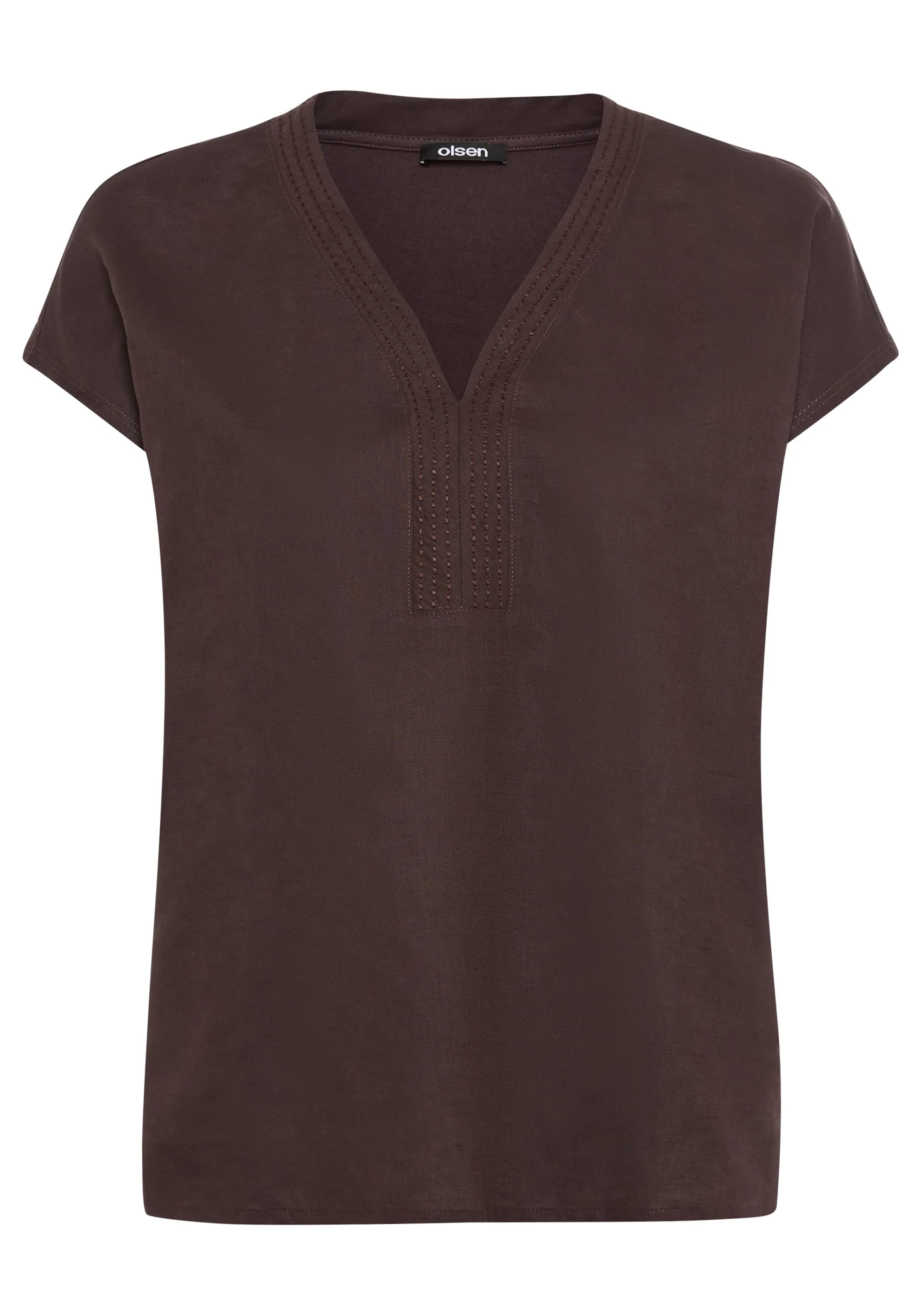 Solid Mixed Media Tunic T-Shirt - Image 5
