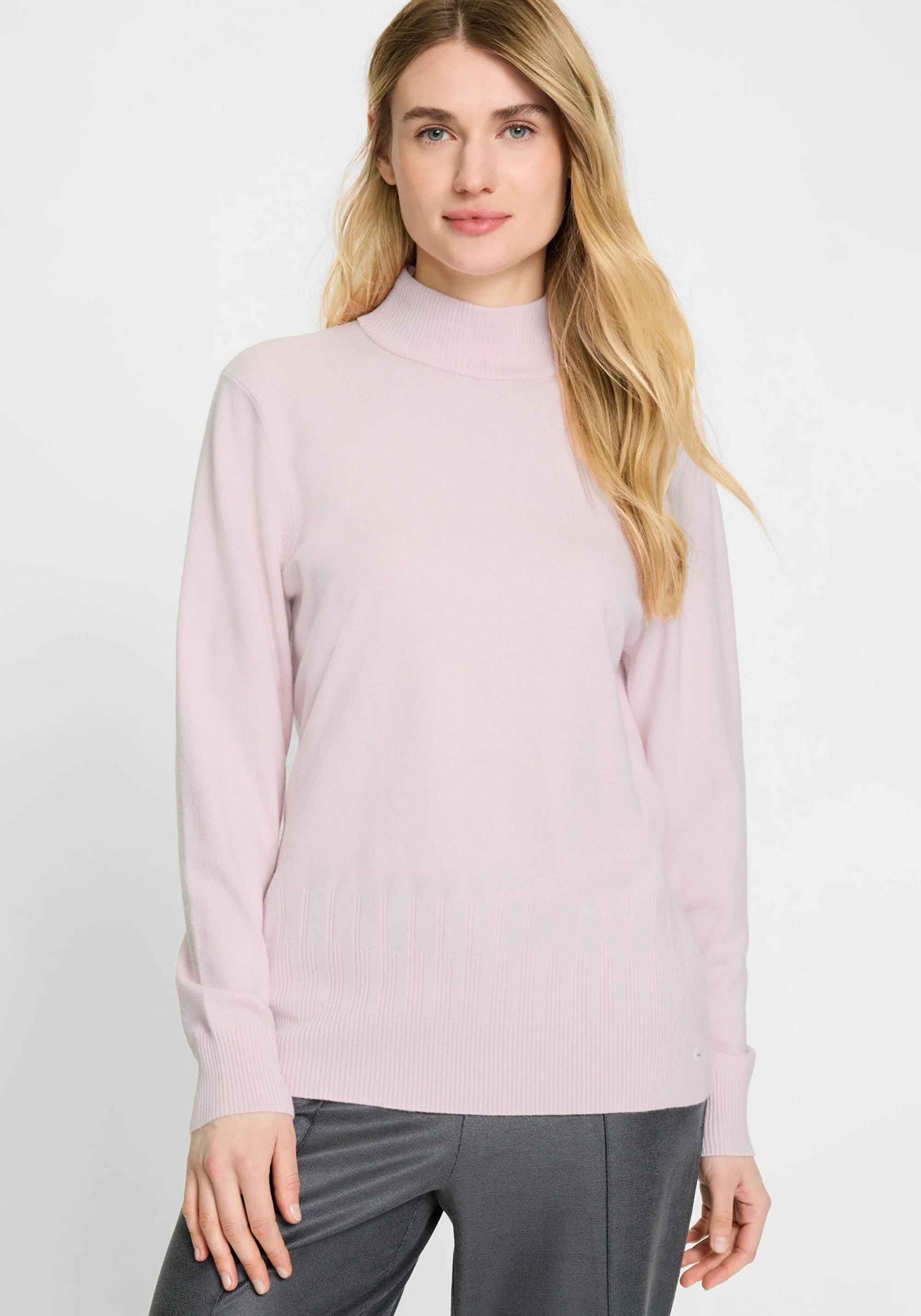 Solid Mock Neck Sweater - Image 6