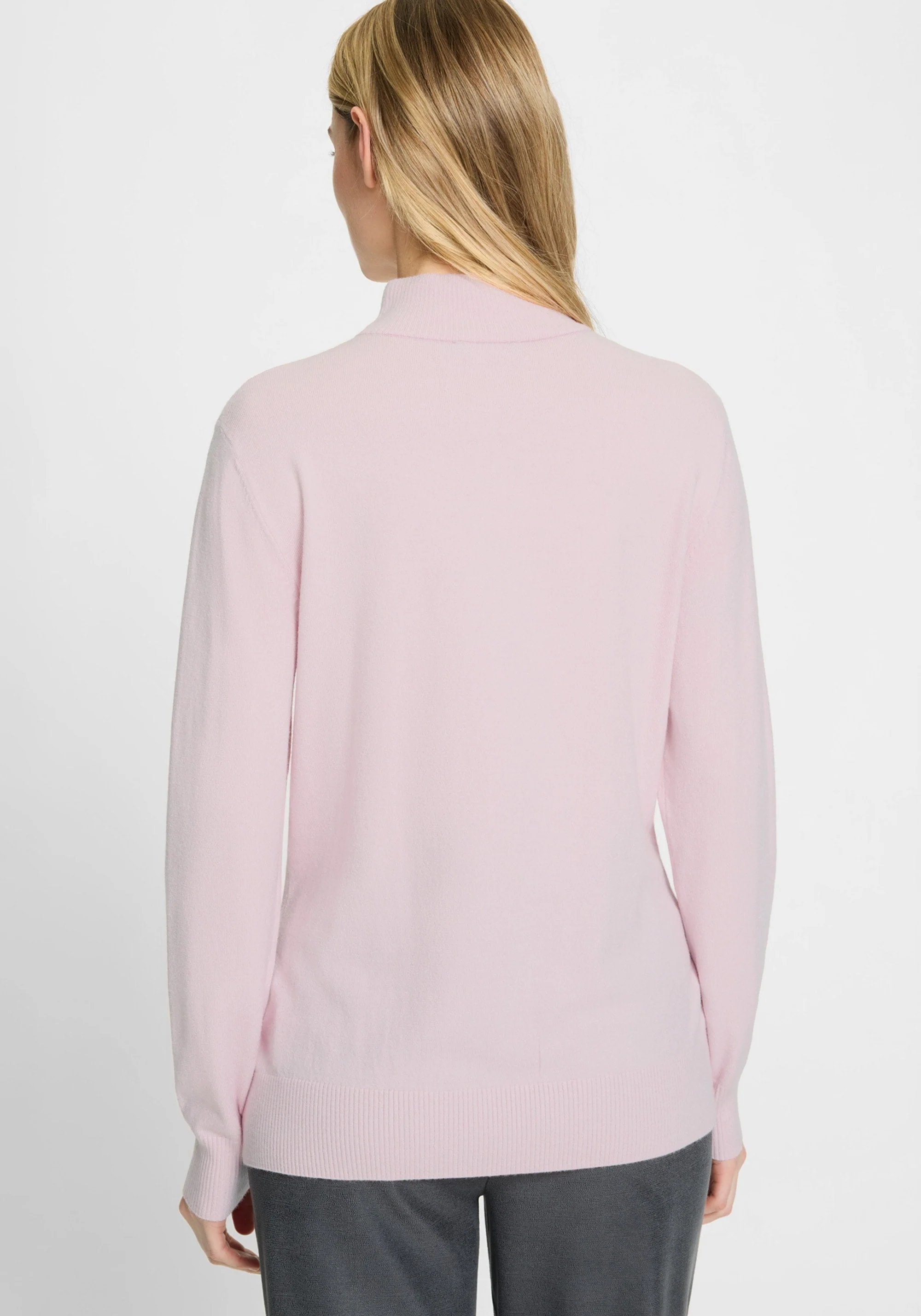 Solid Mock Neck Sweater - Image 7