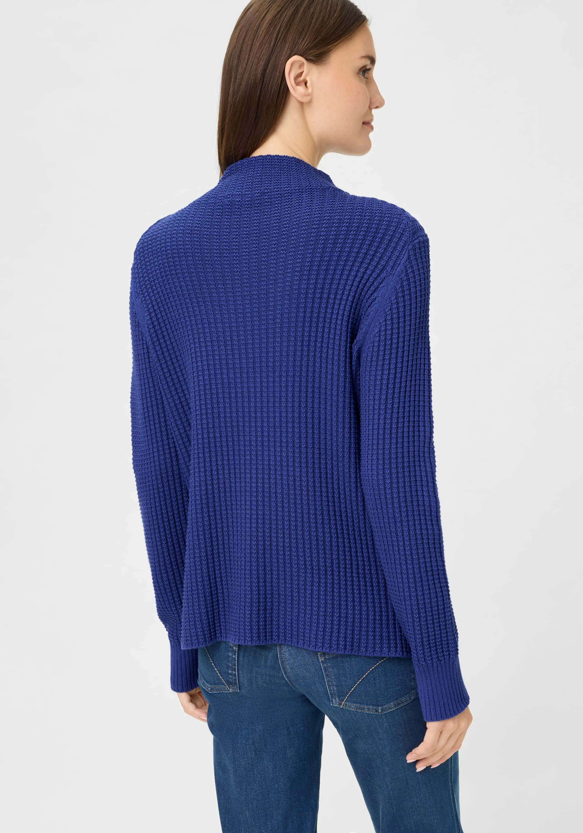 Solid Mock Neck Sweater - Image 3