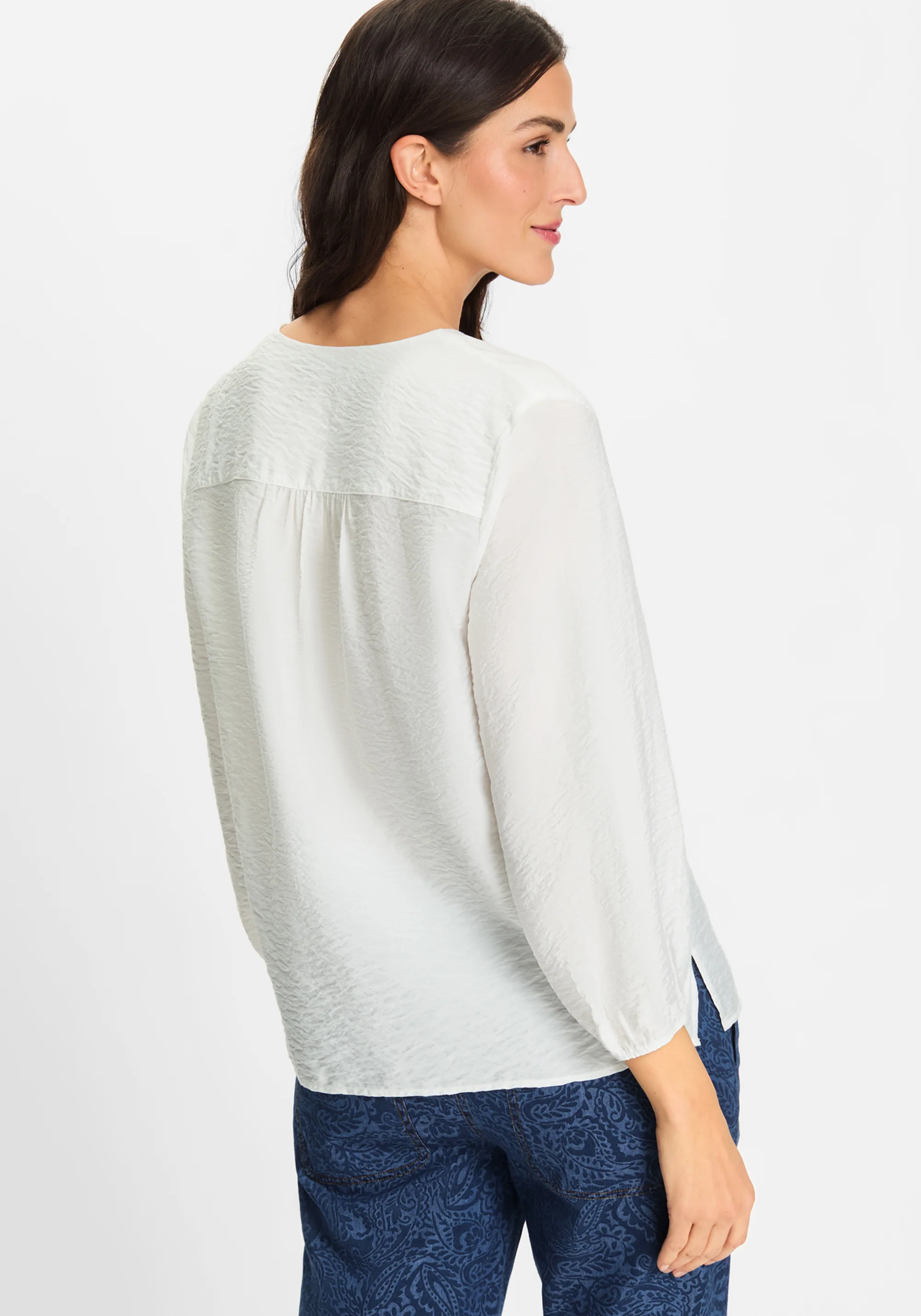 Solid Tunic Blouse - Image 3