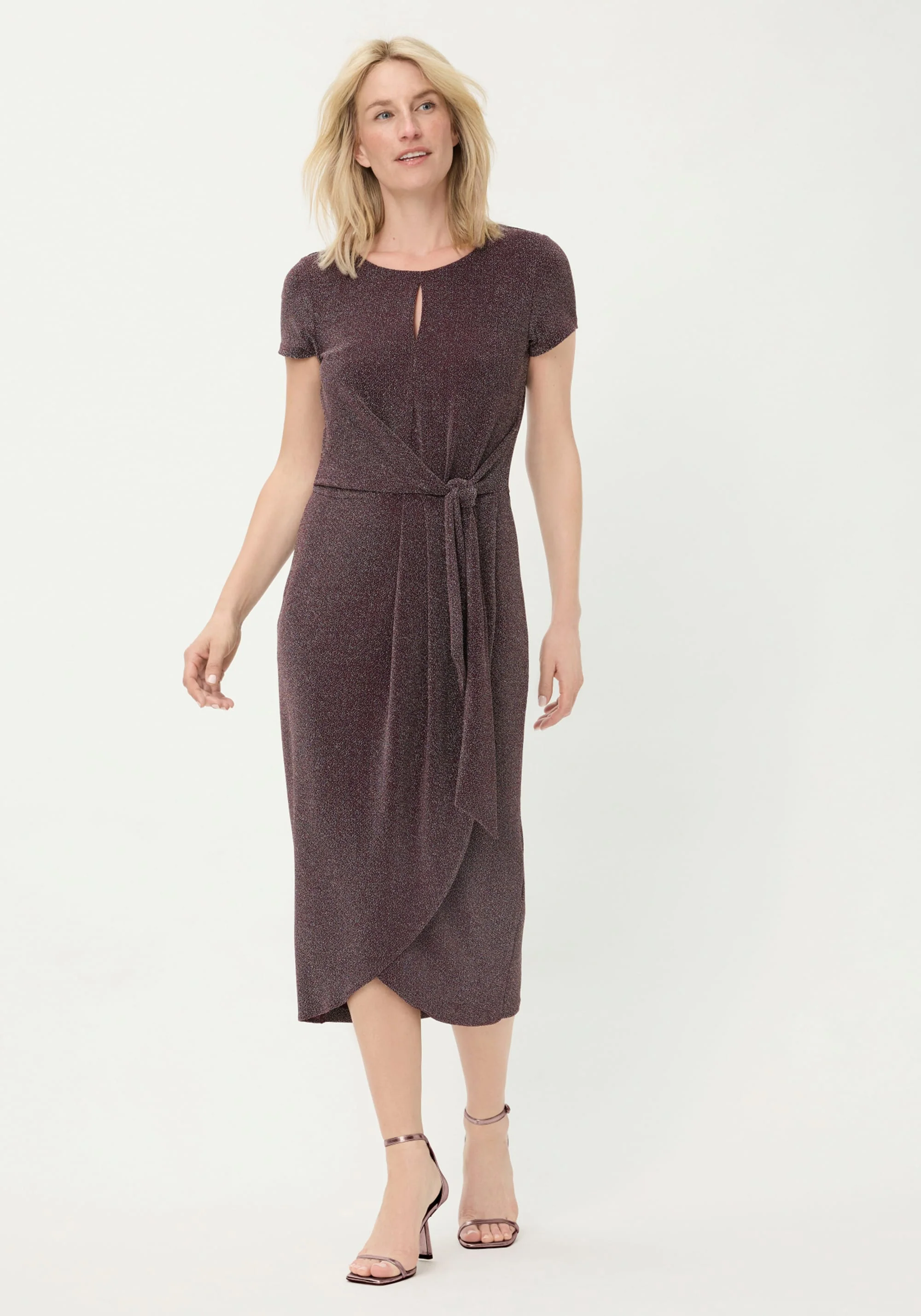 Sparkle Faux Wrap Dress - Image 3