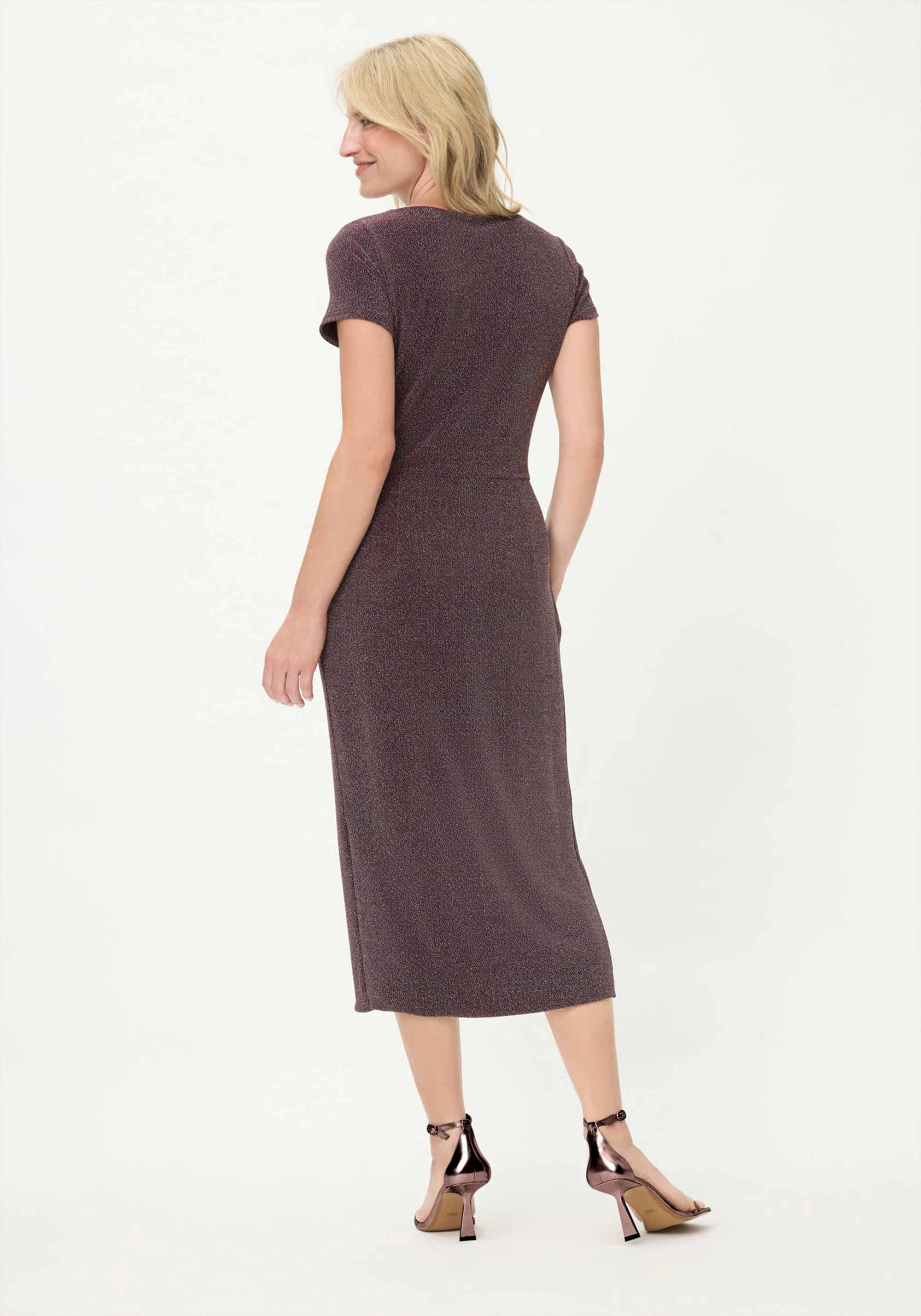 Sparkle Faux Wrap Dress - Image 4
