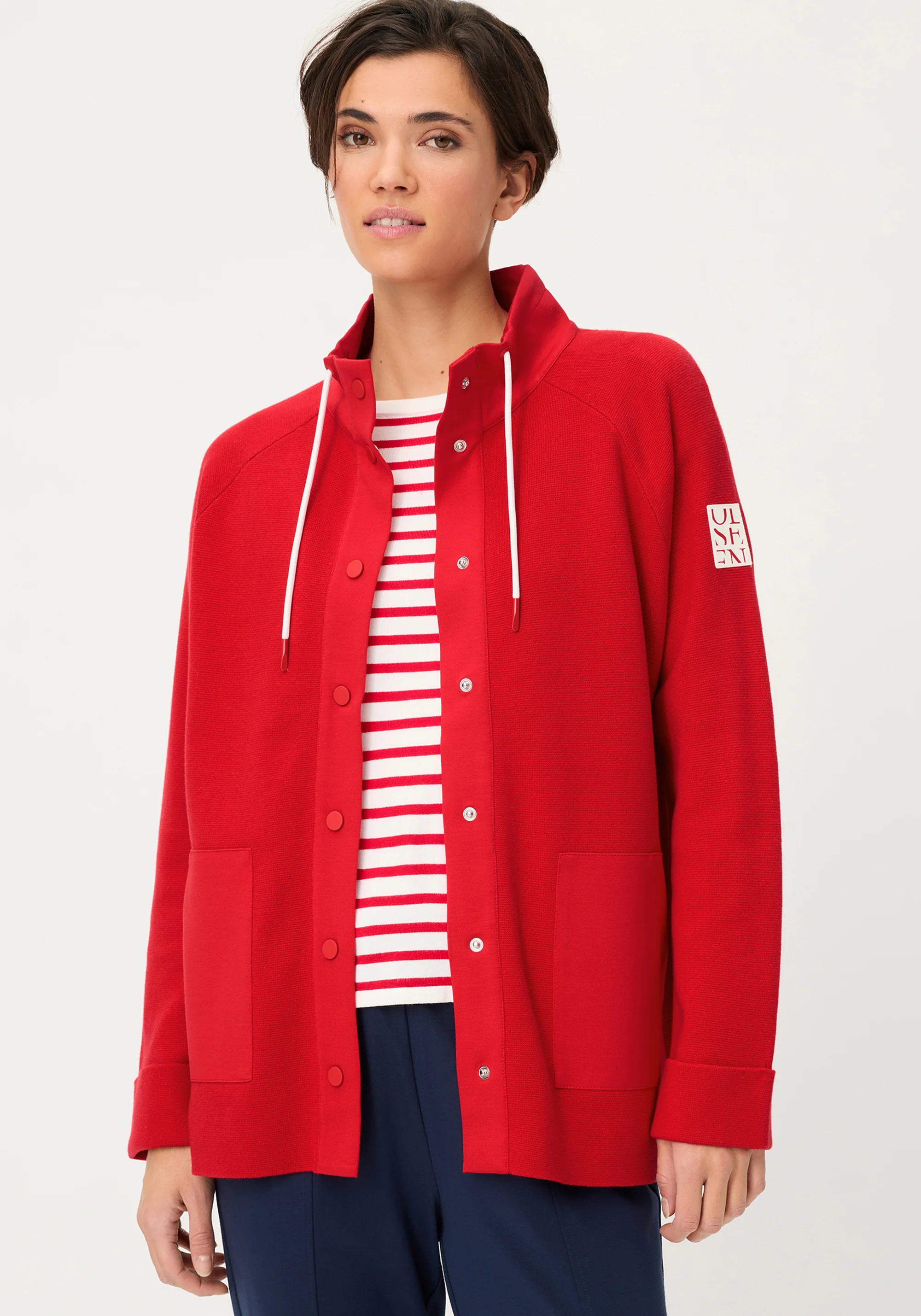 Sporty Mock Knit Cardigan - Image 2