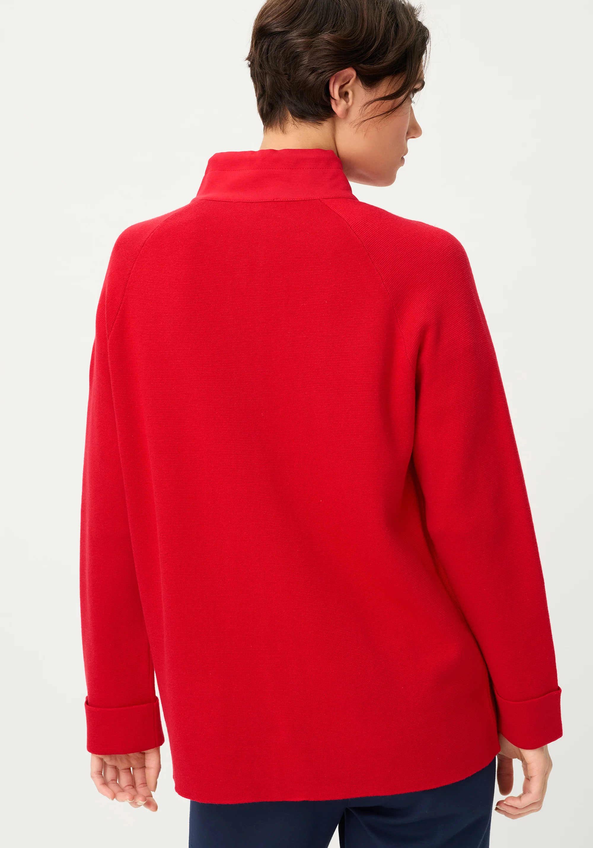 Sporty Mock Knit Cardigan - Image 3