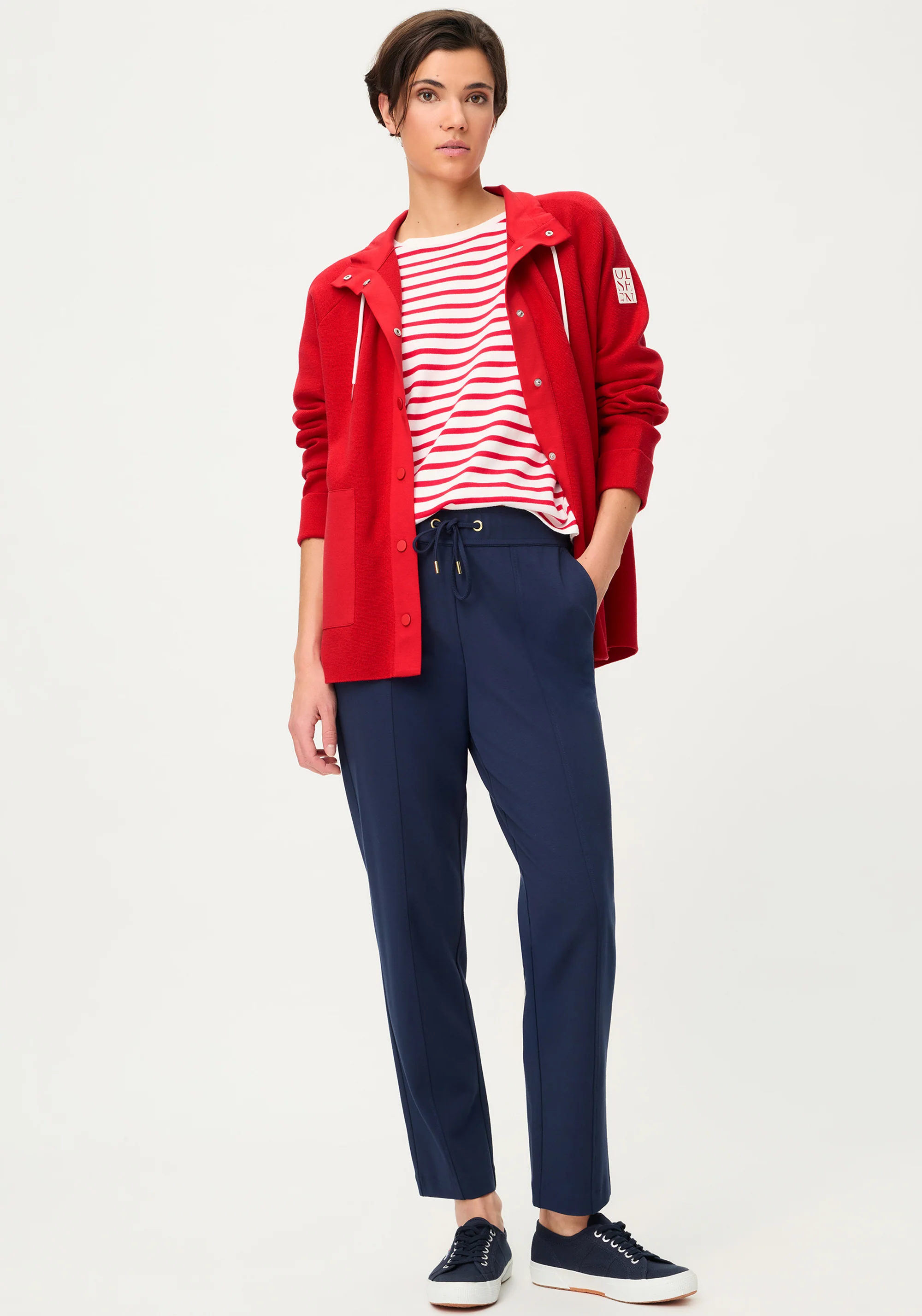Sporty Mock Knit Cardigan - Image 5