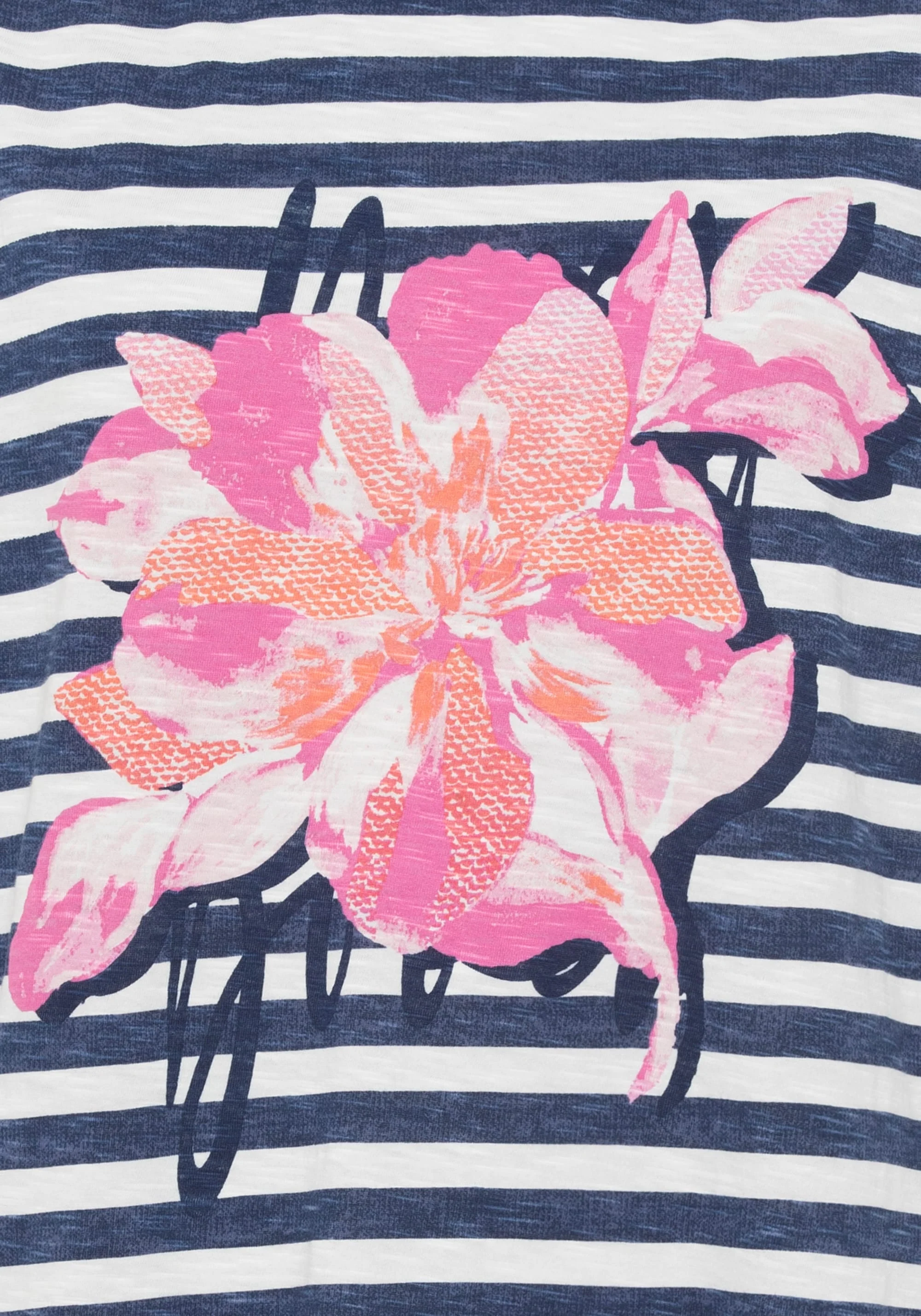 Stripe and Placement Print T-Shirt - Image 5