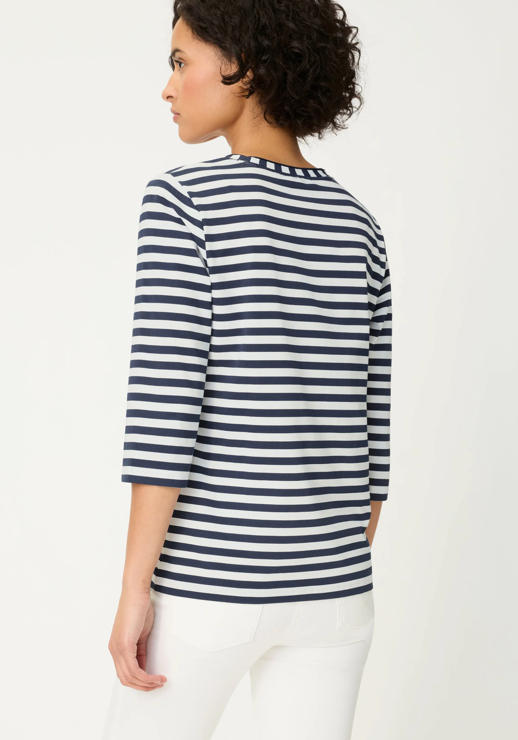 Stripe & Floral Print T-Shirt - Image 2