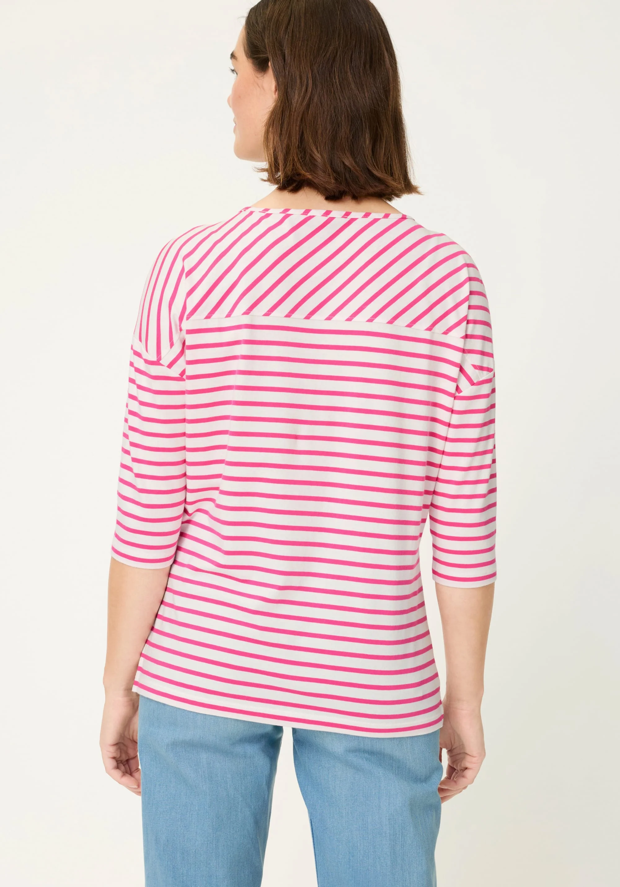 Stripe & Hearts Print T-Shirt - Image 2