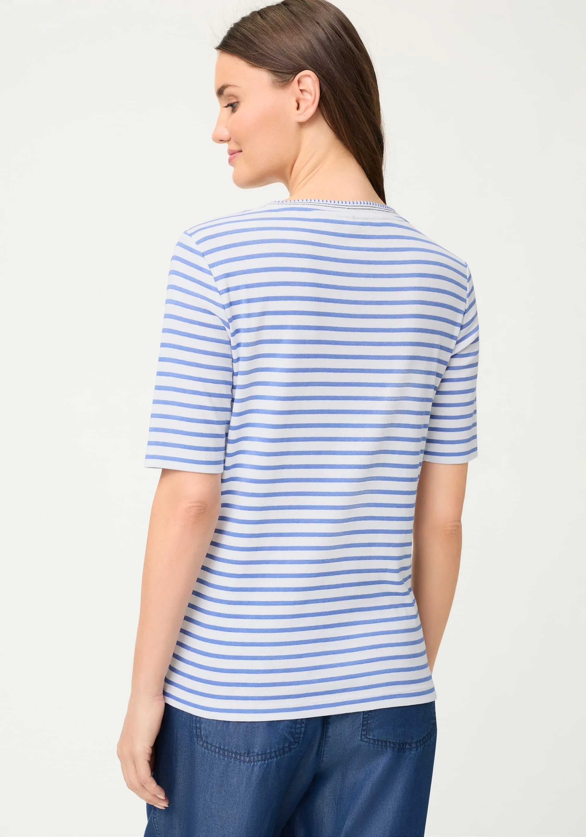 Stripe Placement Print T-Shirt - Image 2