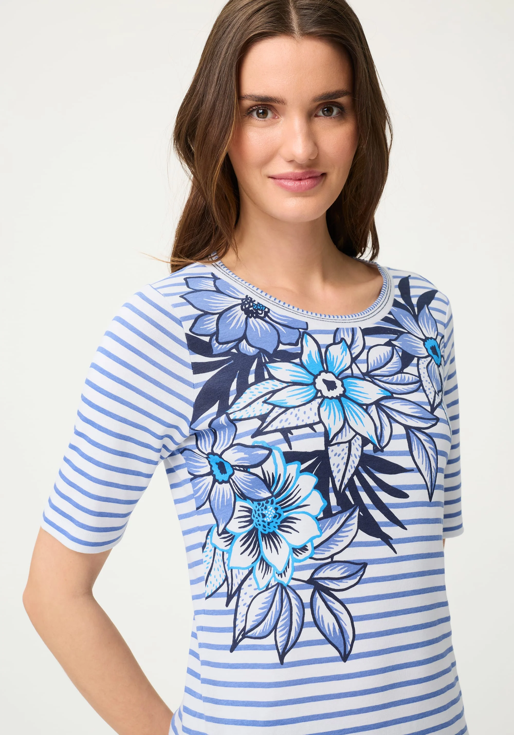 Stripe Placement Print T-Shirt - Image 3