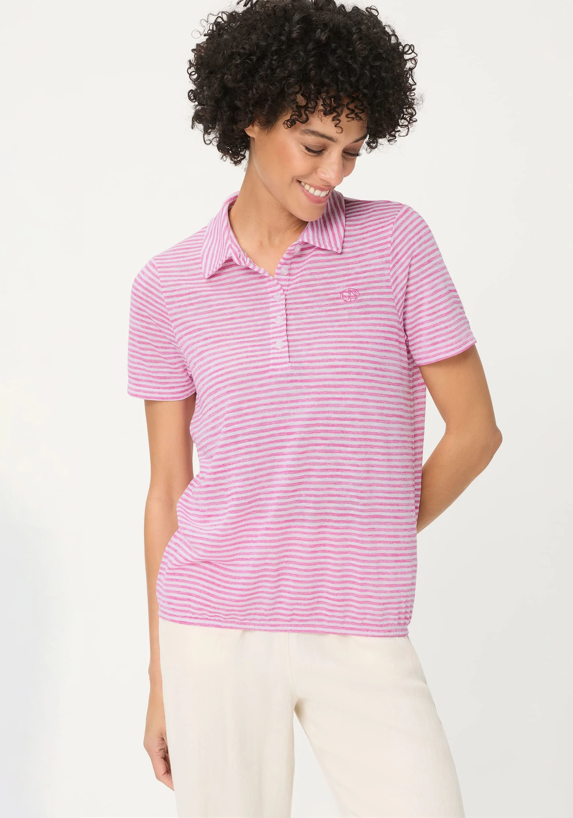 Stripe Polo Shirt - Image 2