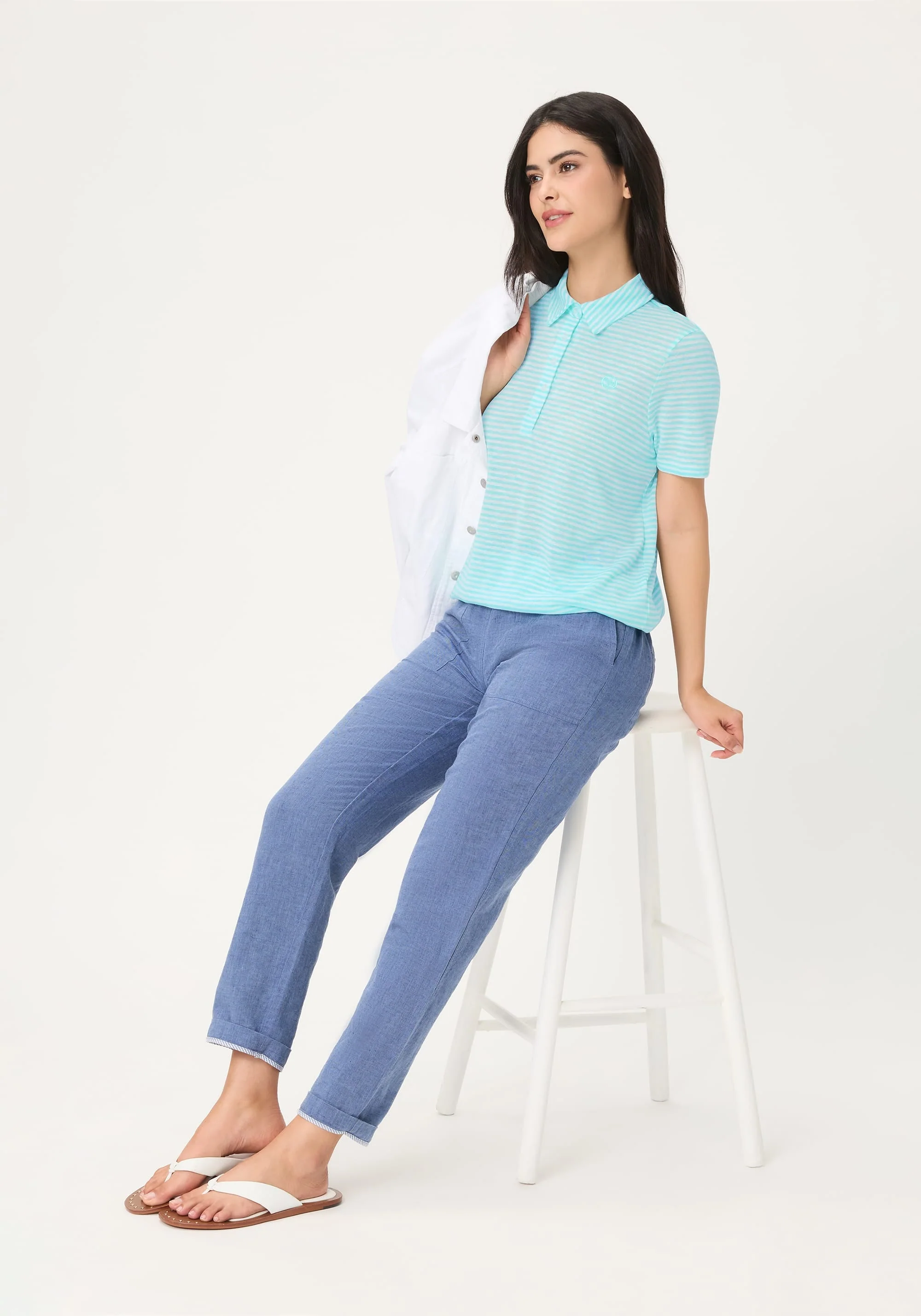 Stripe Polo Shirt - Image 9