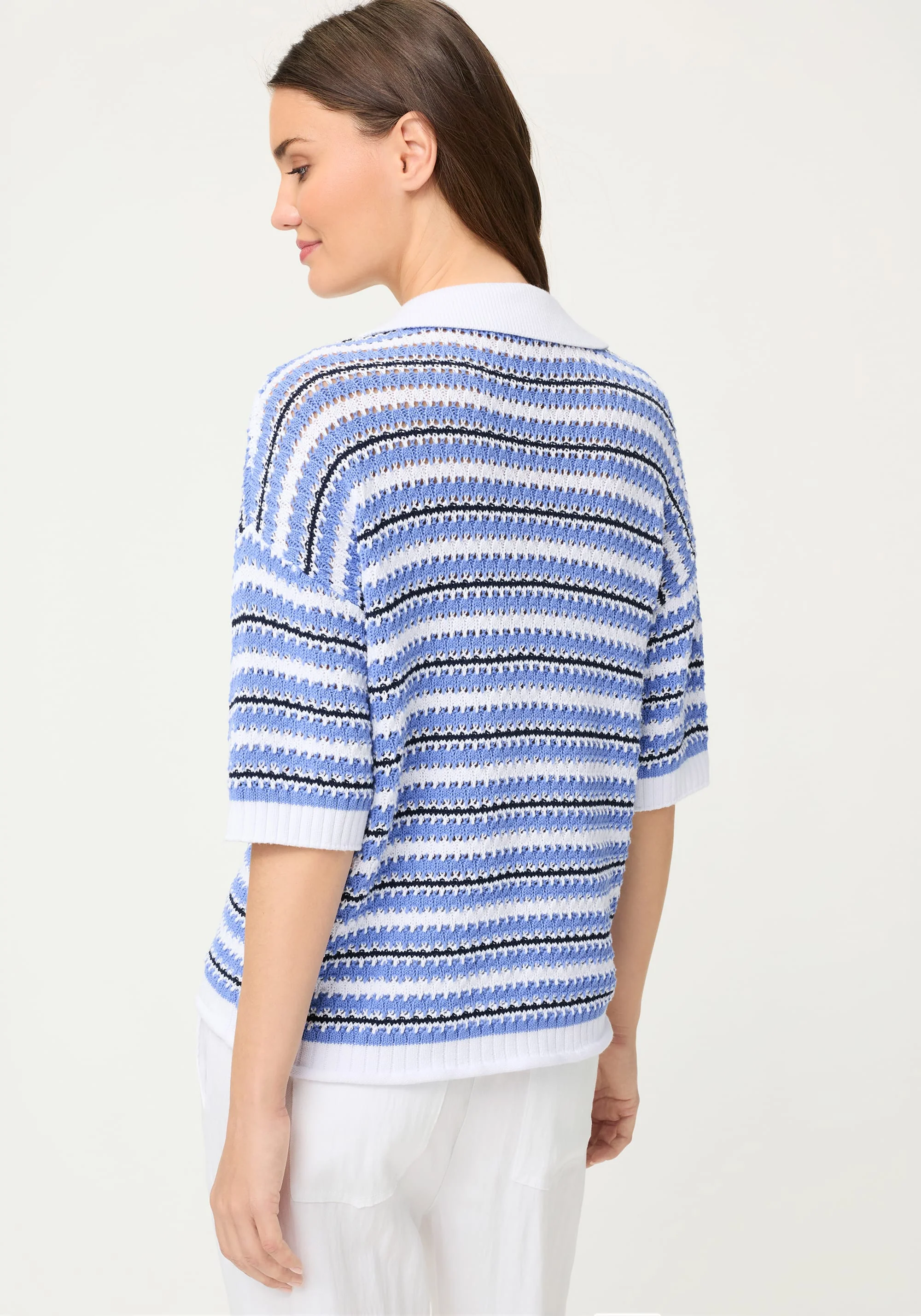Stripe Polo Sweater - Image 2