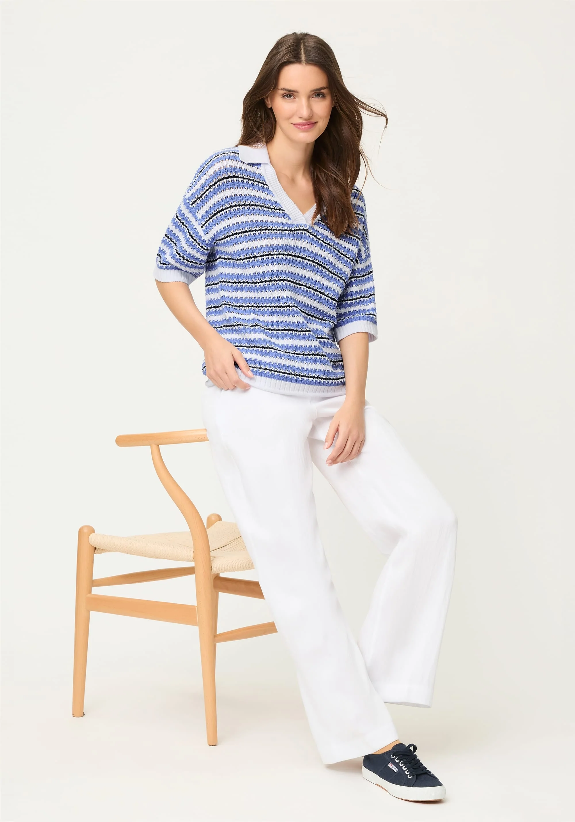 Stripe Polo Sweater - Image 5