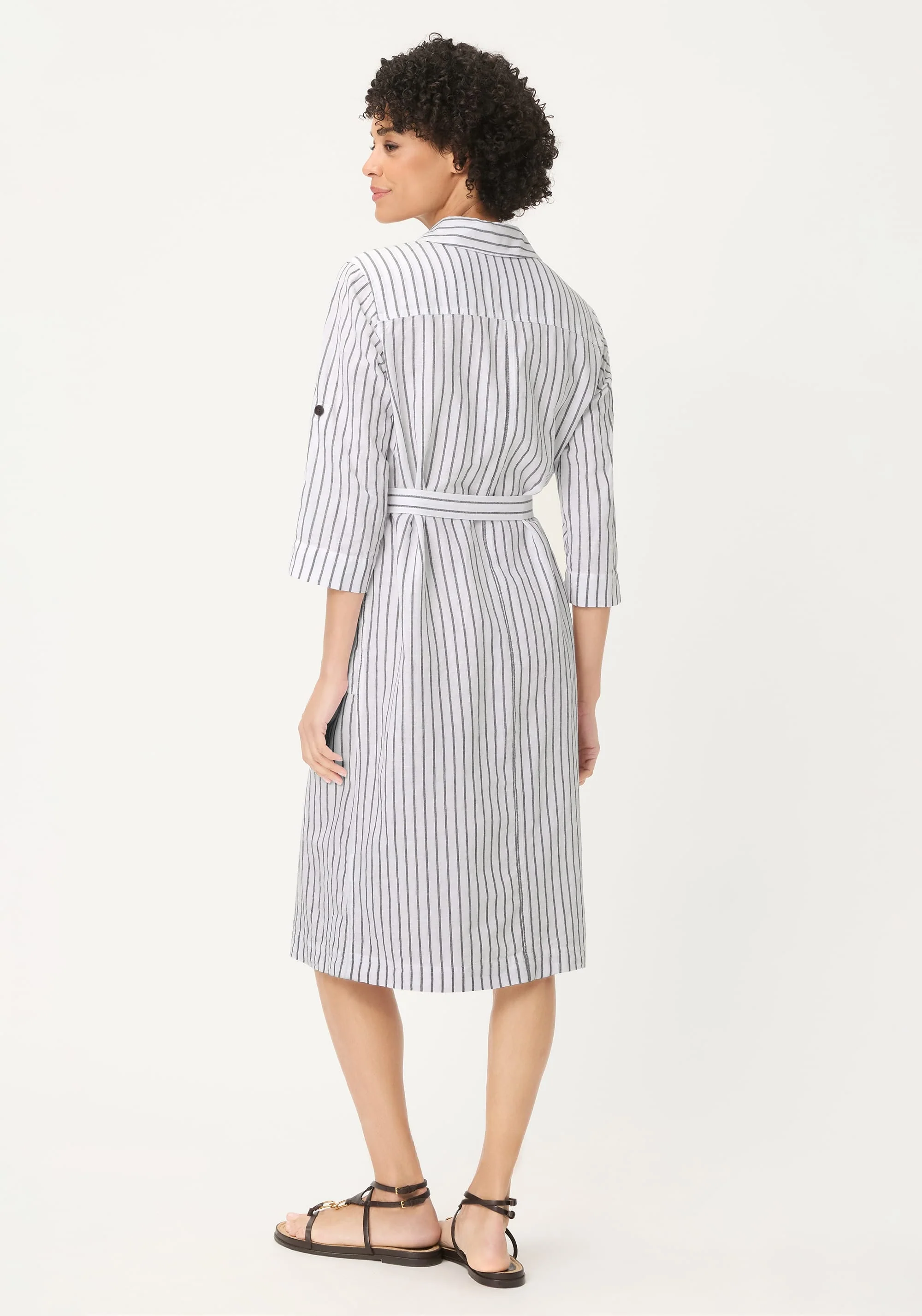 Stripe Shirt Dress - Image 3