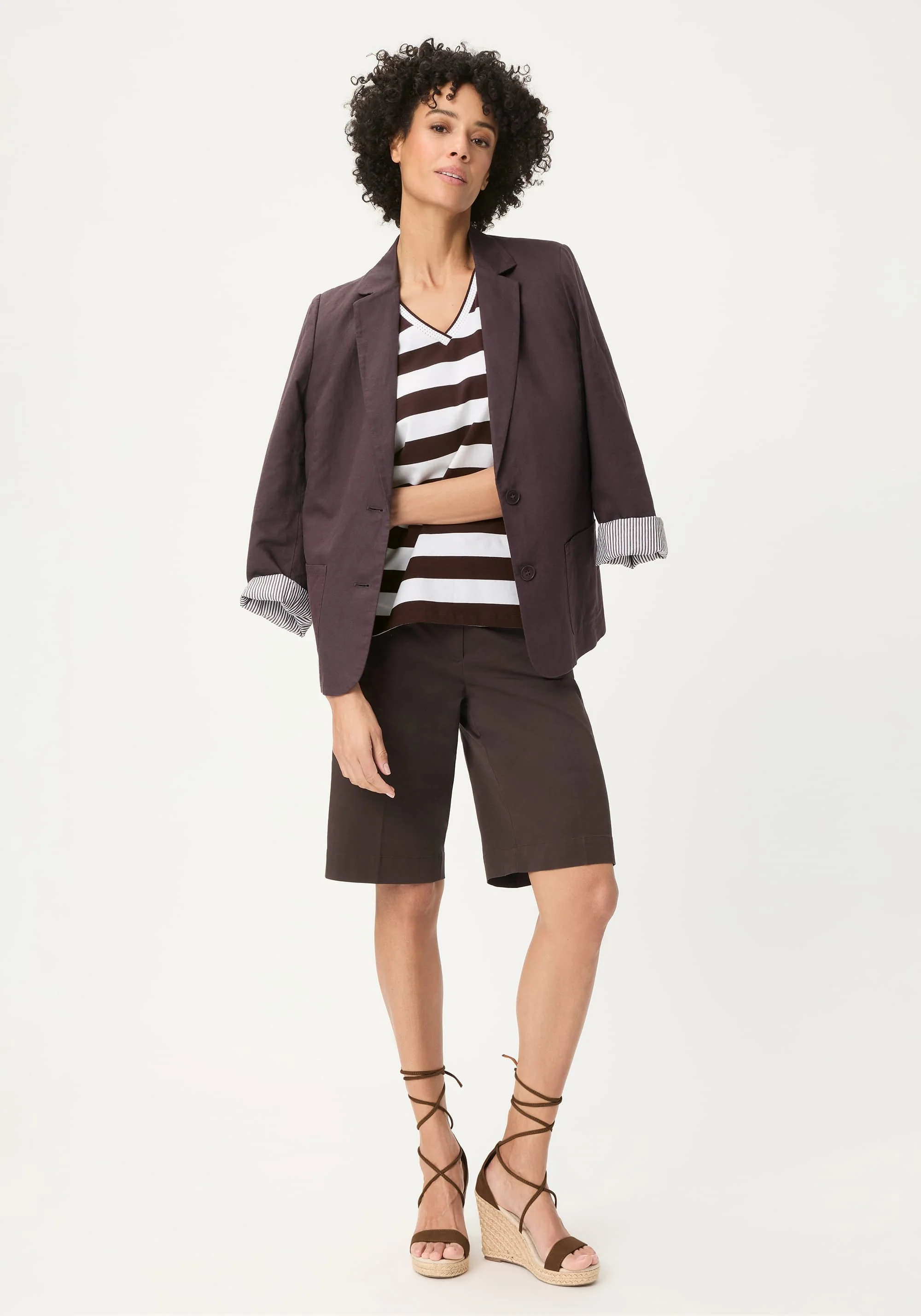 Stripe V-Neck T-Shirt - Image 4