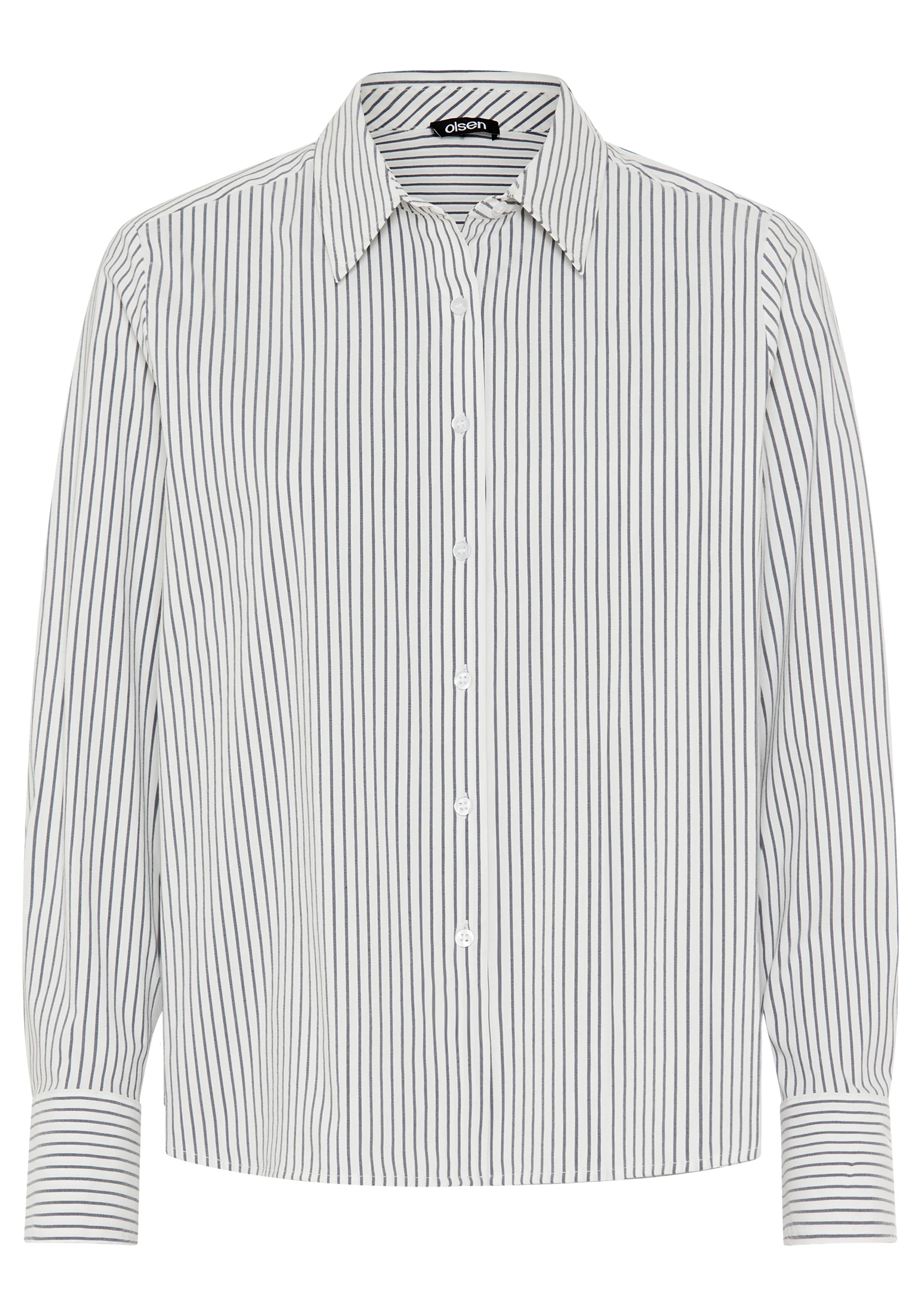 Striped Cropped Shirt - Image 3