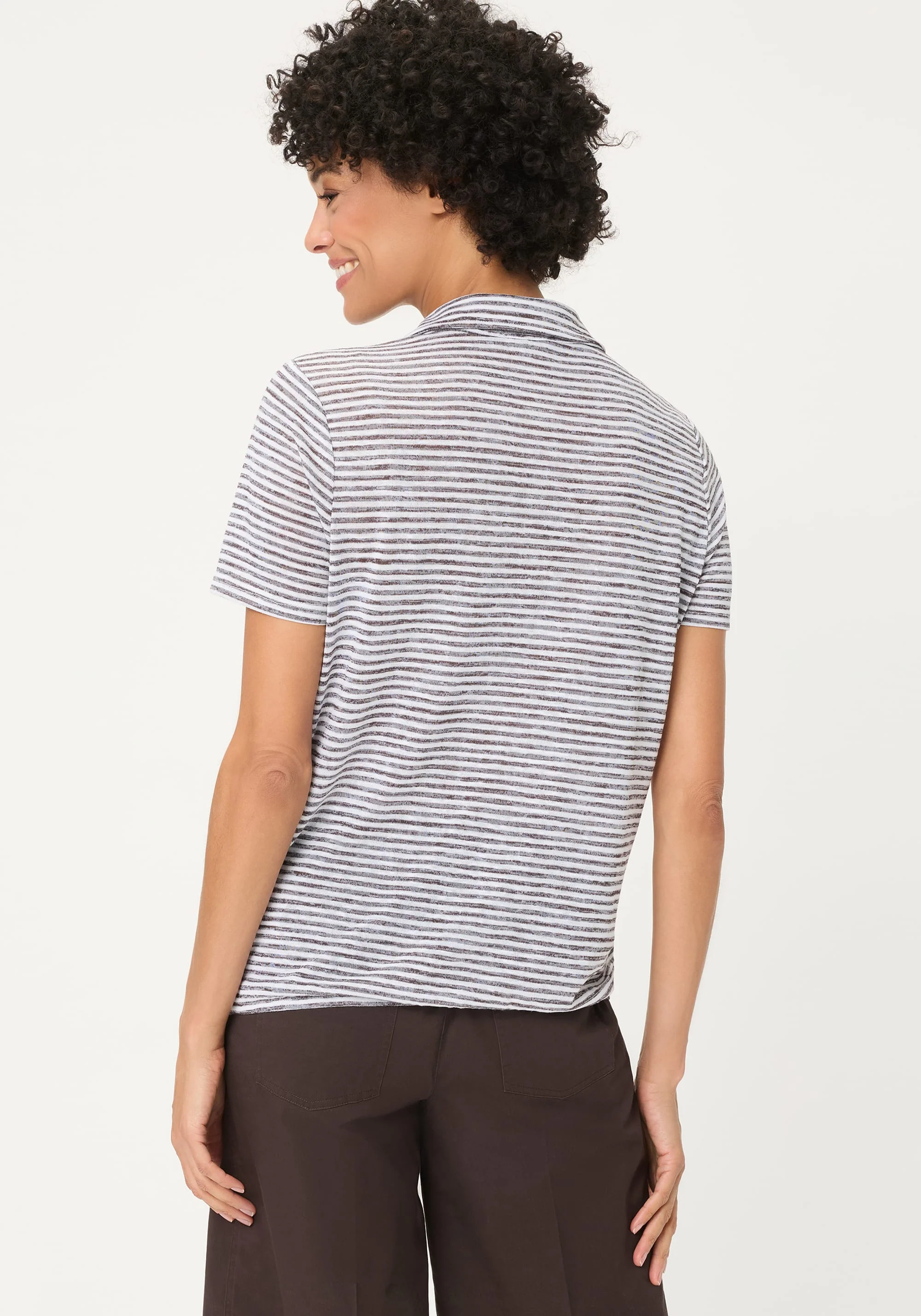 Striped Polo T-Shirt - Image 3