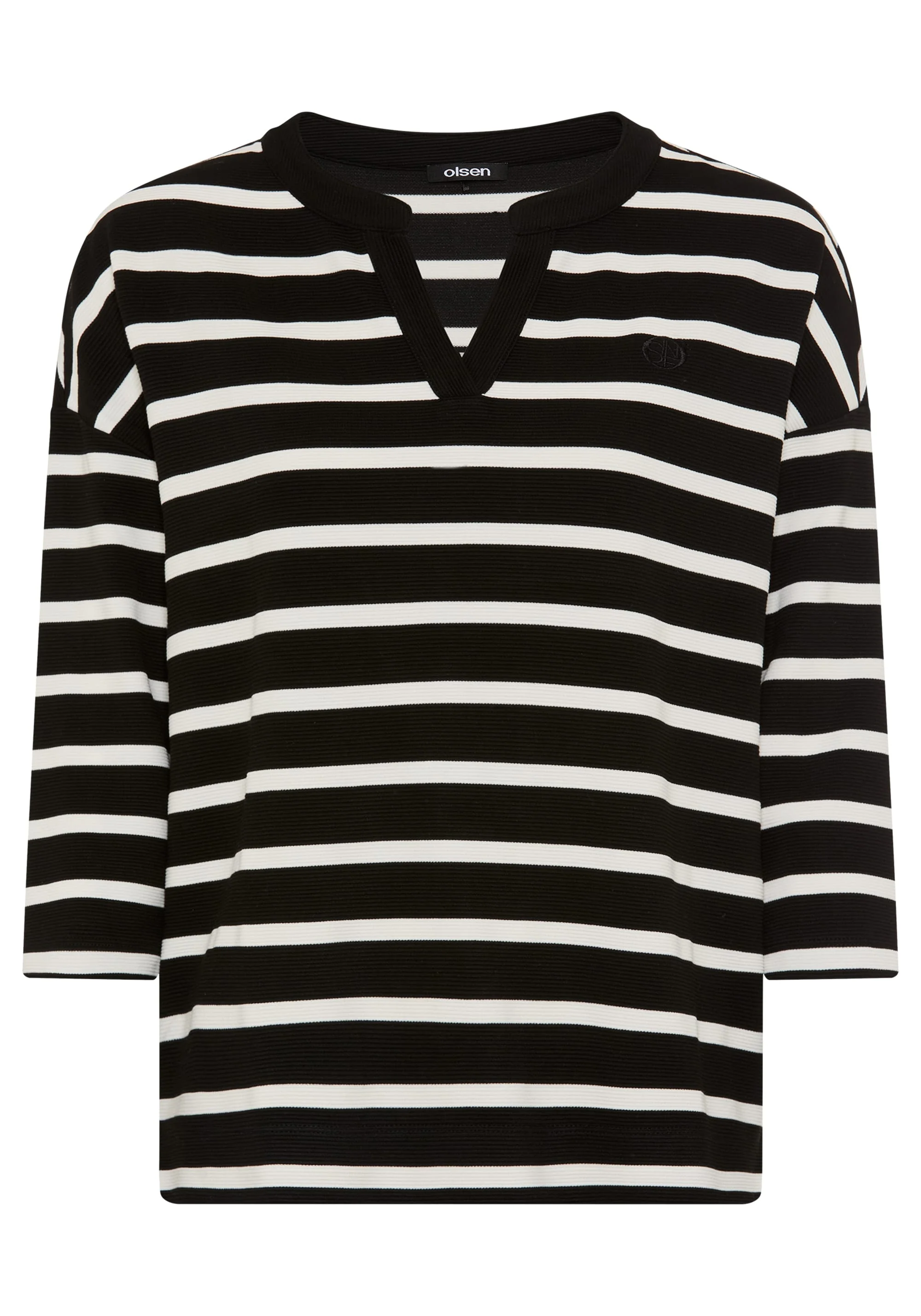 Striped Rib Knit T-Shirt - Image 6