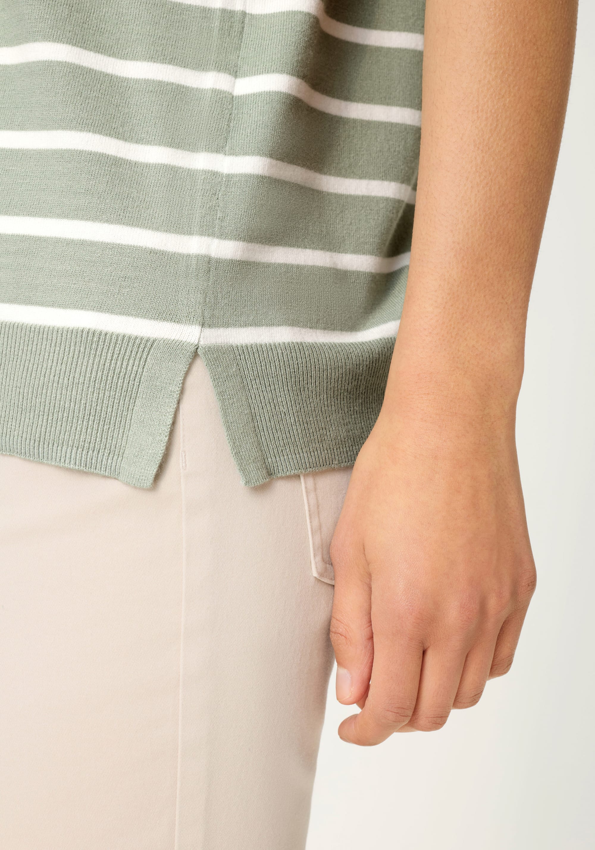 Striped Short Sleeve Sweater - Image 3