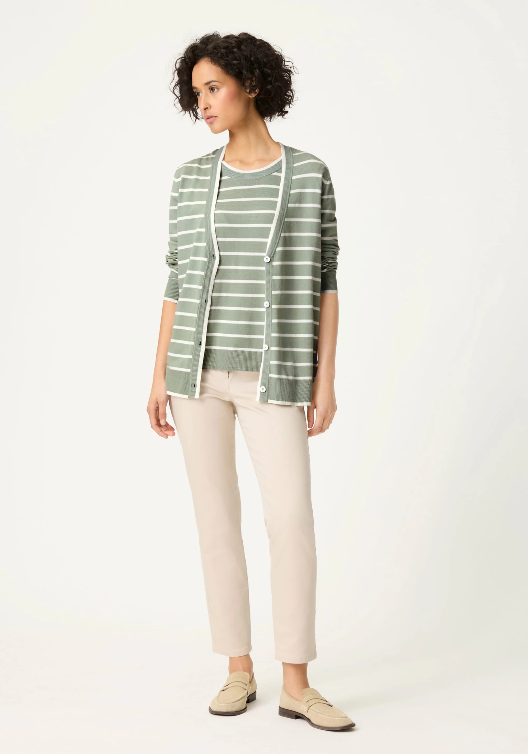 Striped Short Sleeve Sweater - Image 4