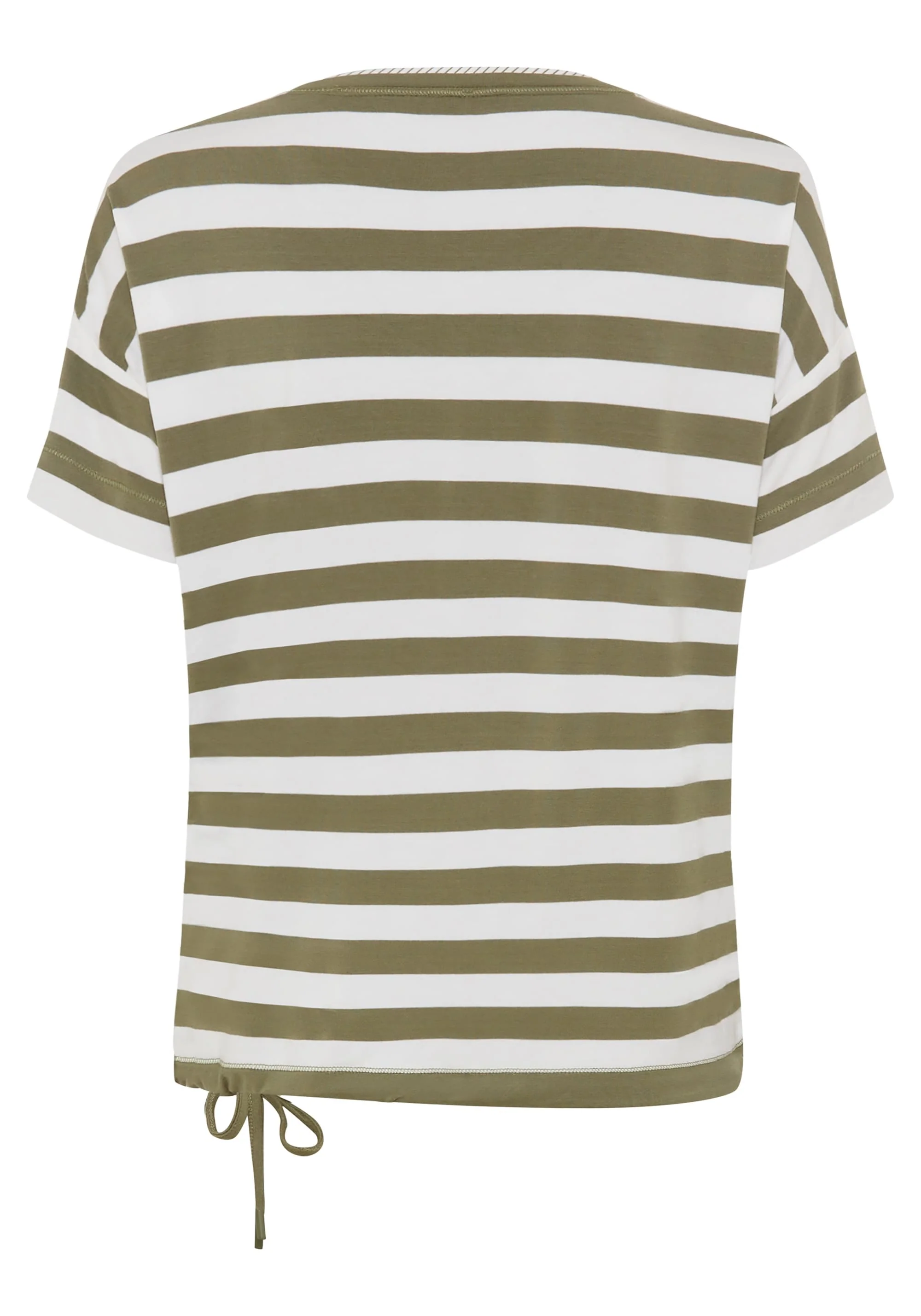 Striped Tee with Puff Print Detail - Image 4
