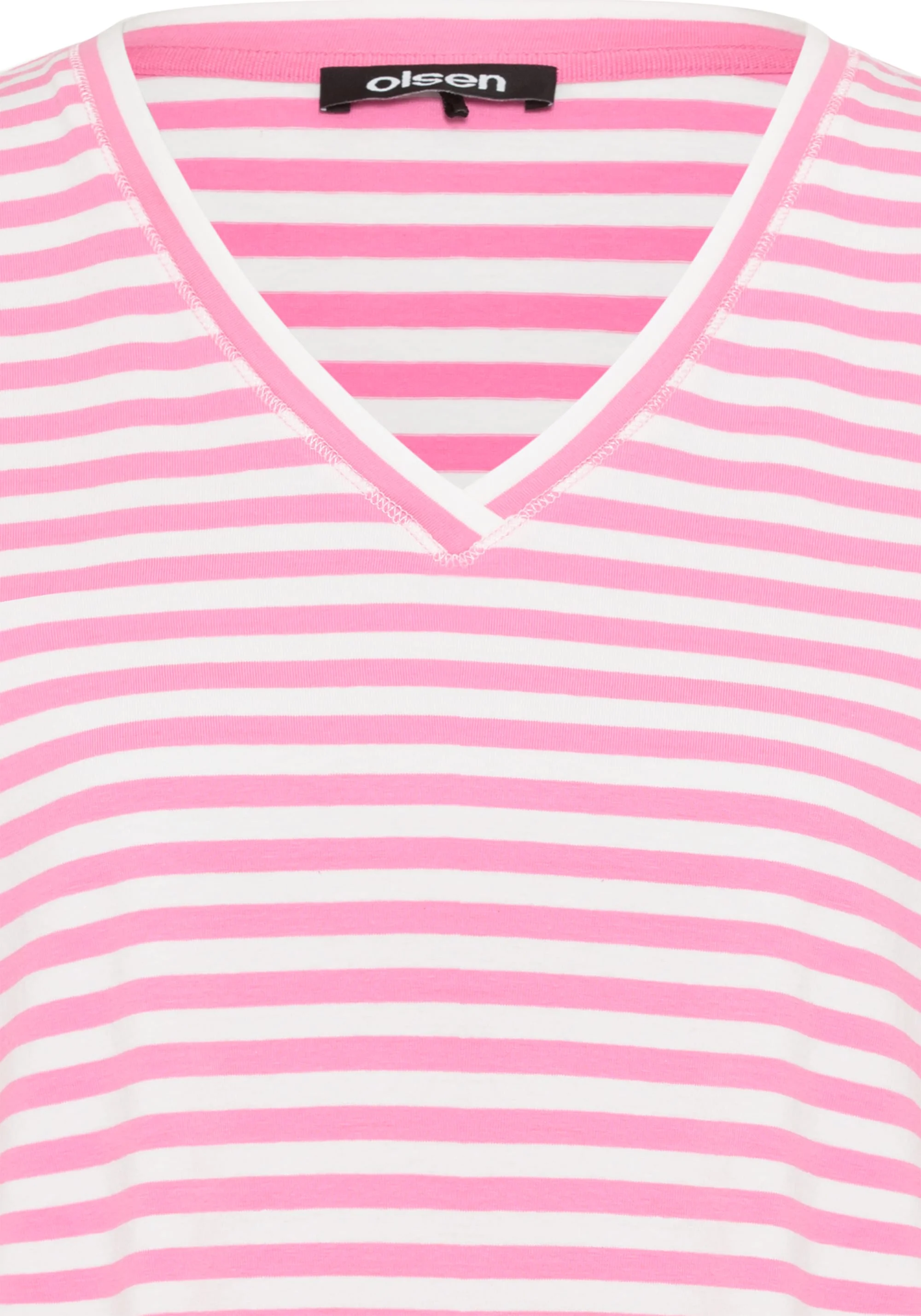 Striped V-Neck T-Shirt - Image 5