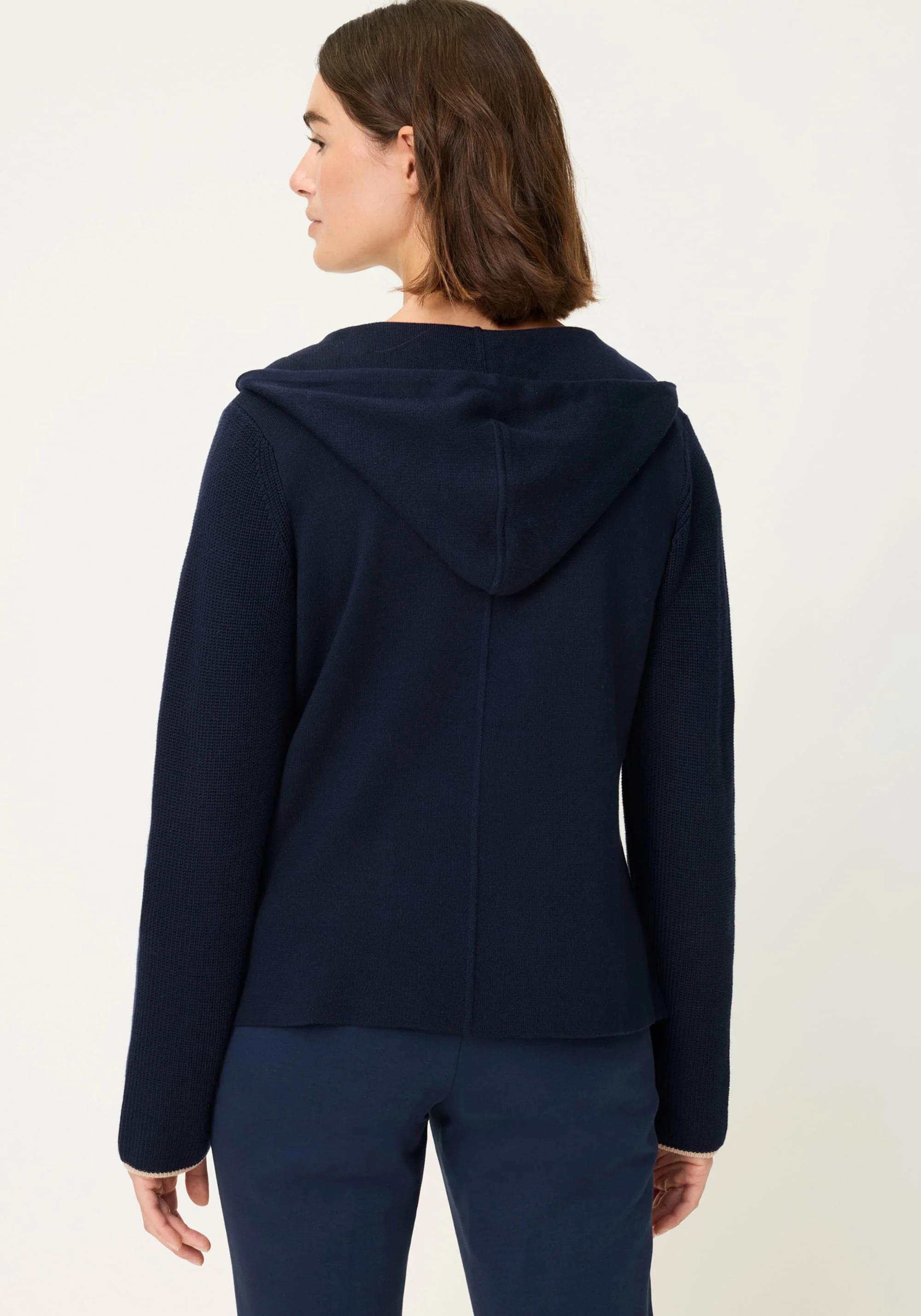 Sweater Knit Hoodie Cardigan - Image 2