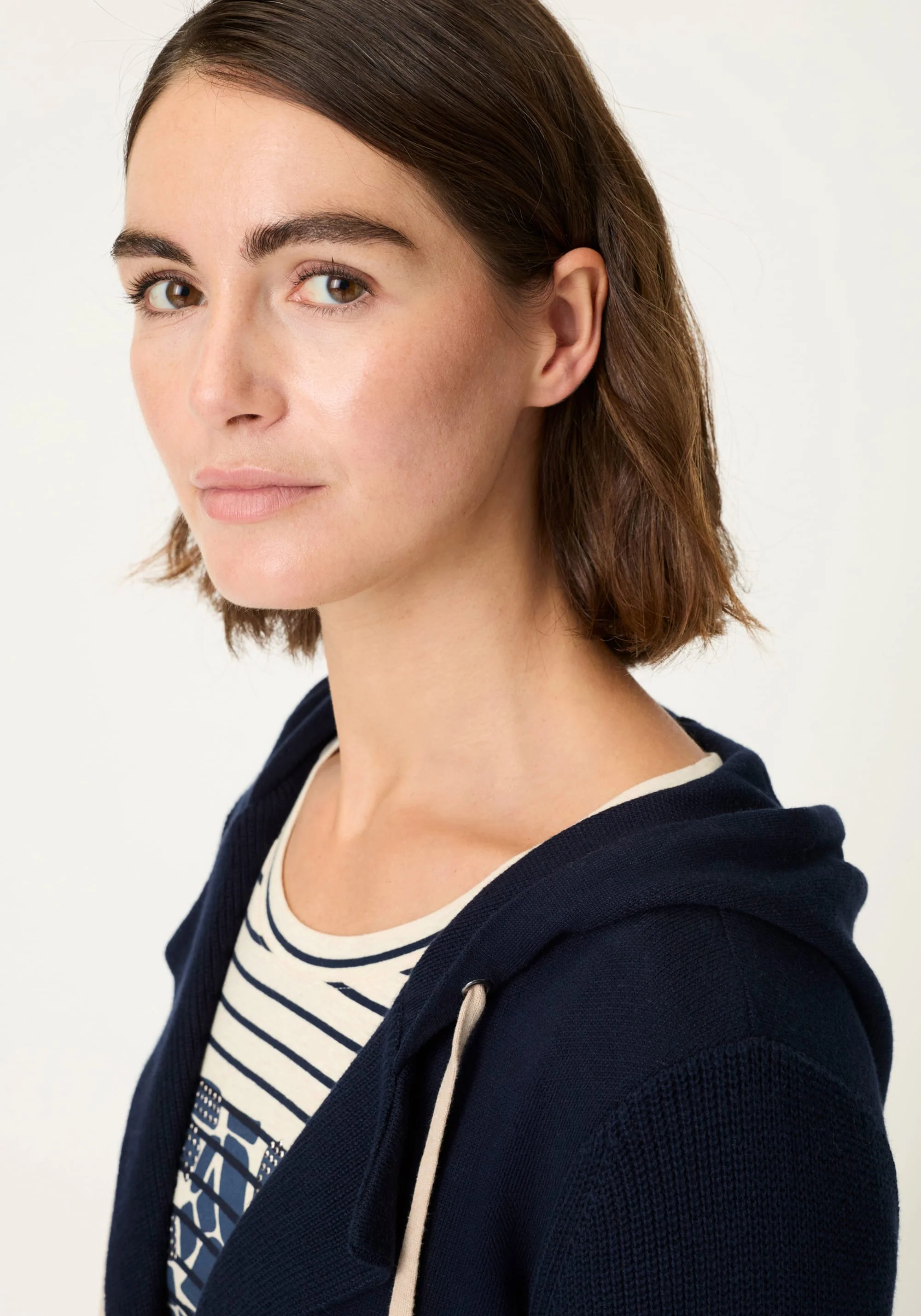Sweater Knit Hoodie Cardigan - Image 3
