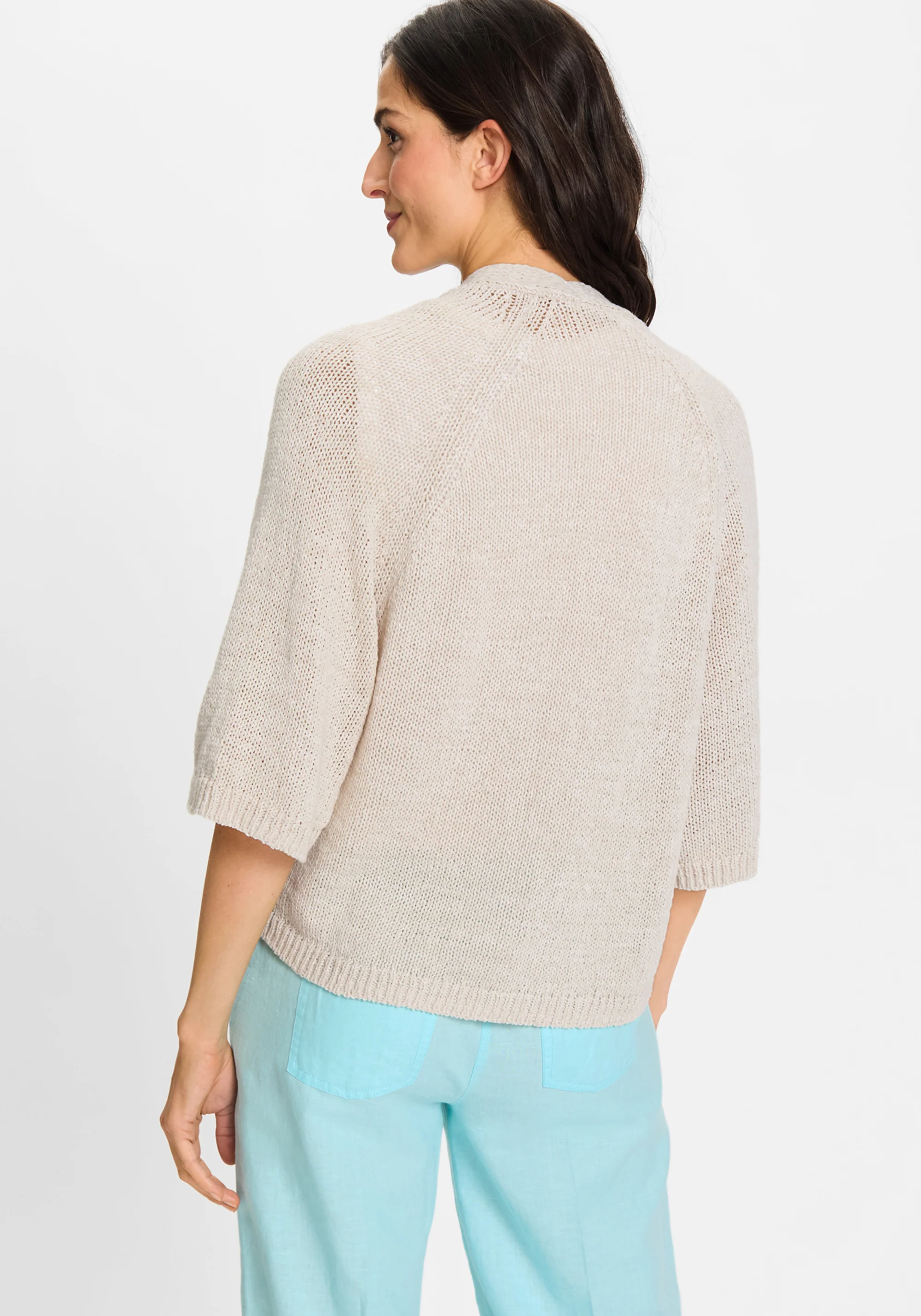 Tape Yarn Open Front Cardigan - Image 2