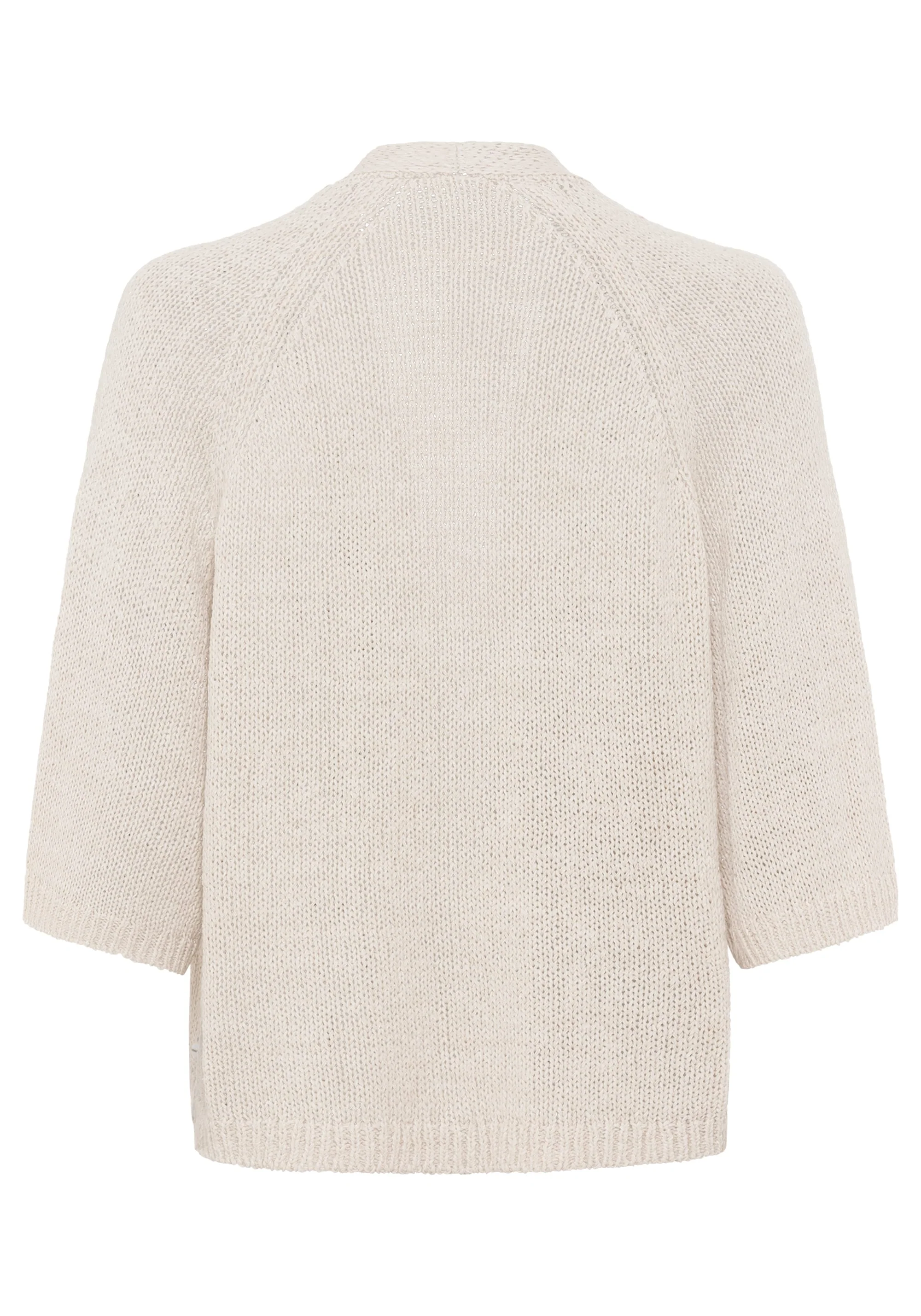 Tape Yarn Open Front Cardigan - Image 4