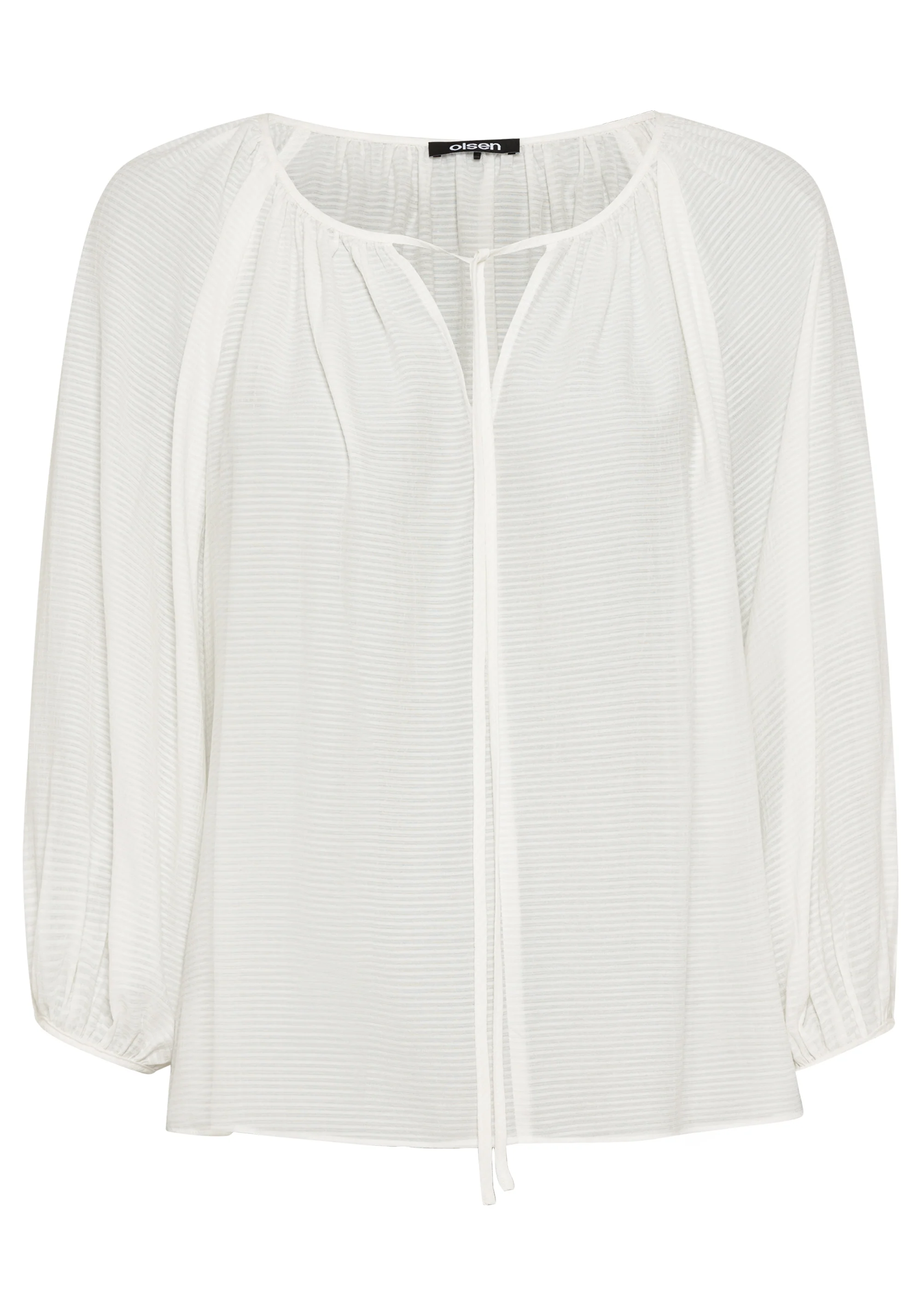 Tie Neck Tunic Blouse - Image 3