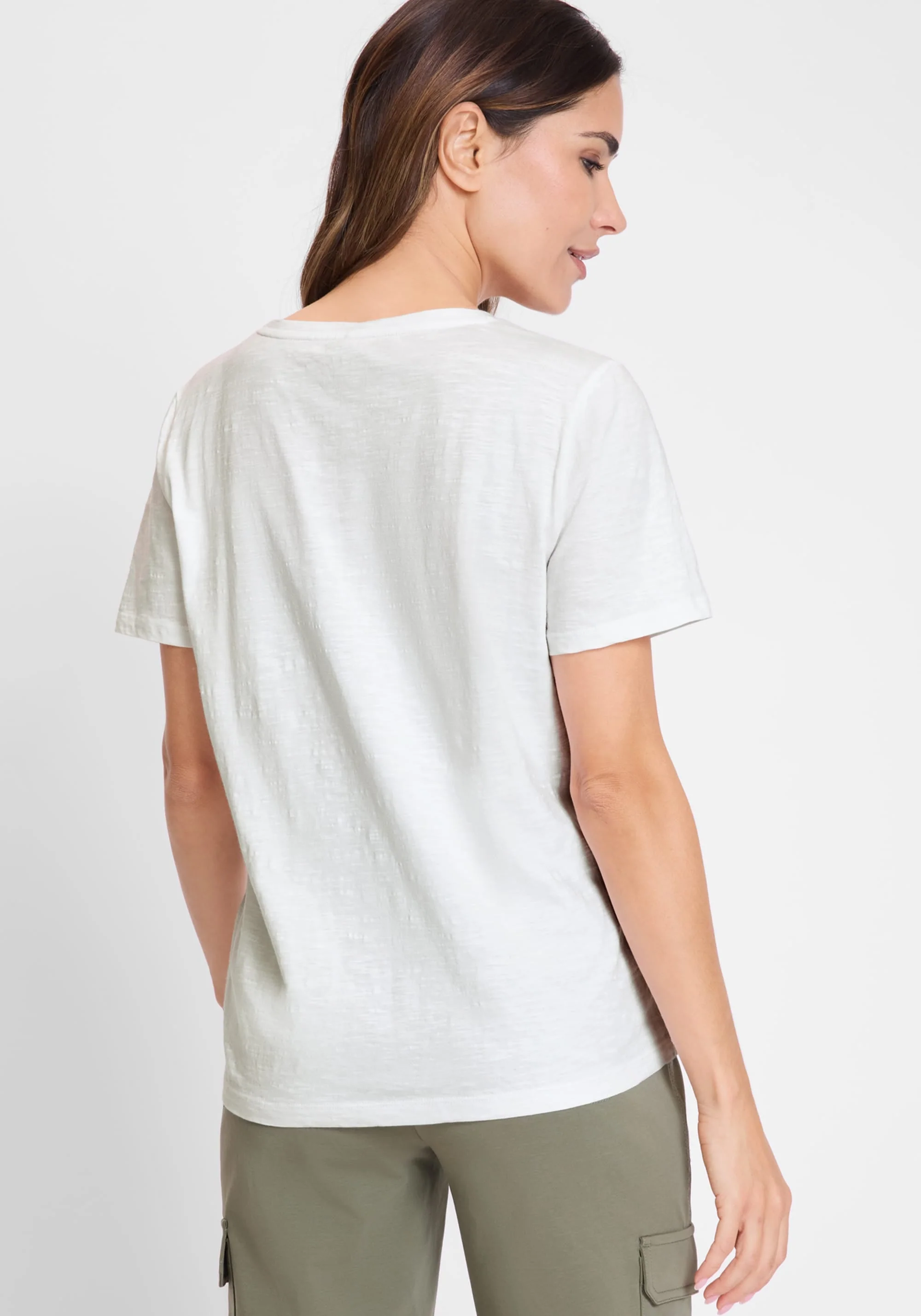 Tied Hem Palm T-Shirt - Image 2