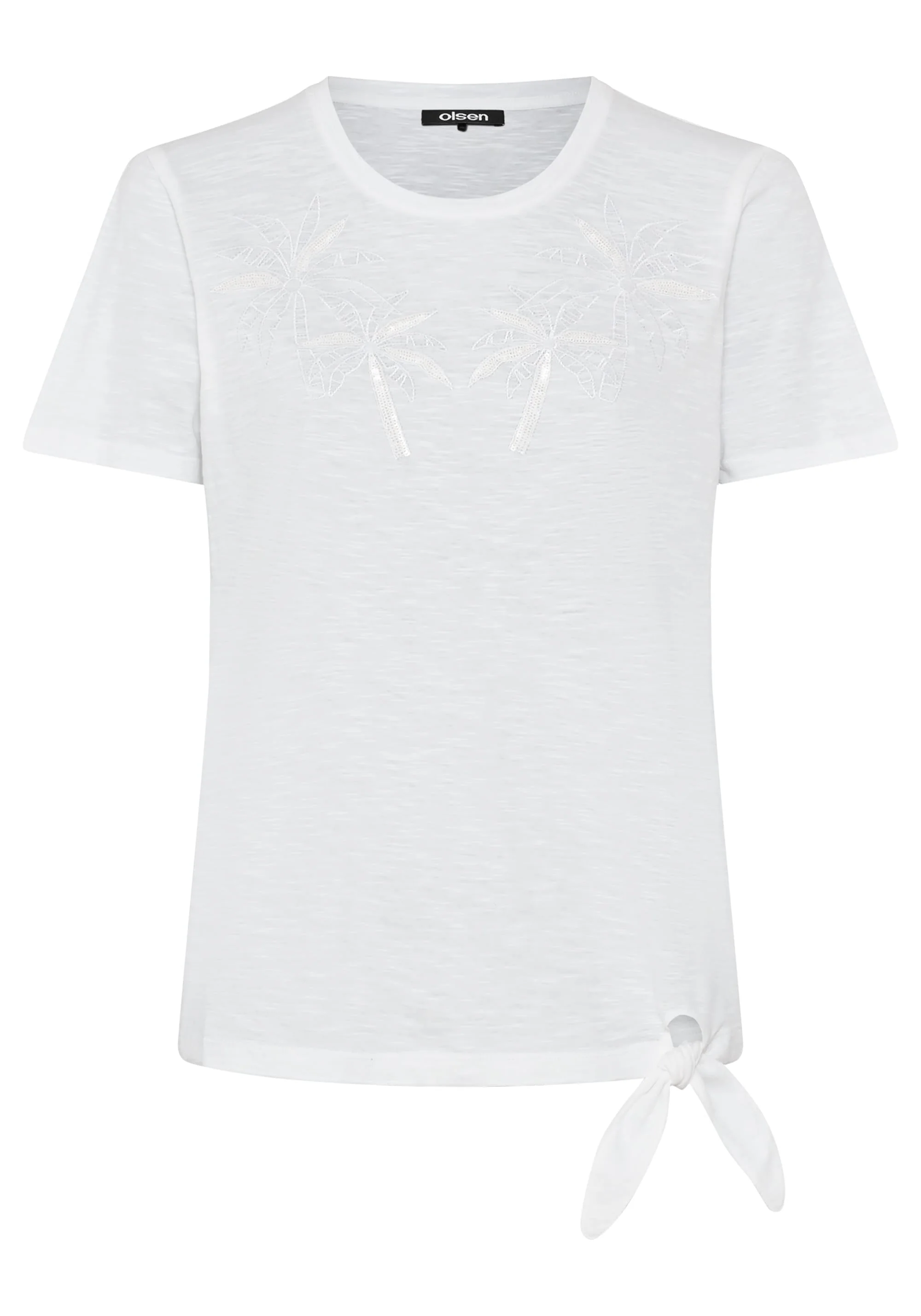 Tied Hem Palm T-Shirt - Image 3