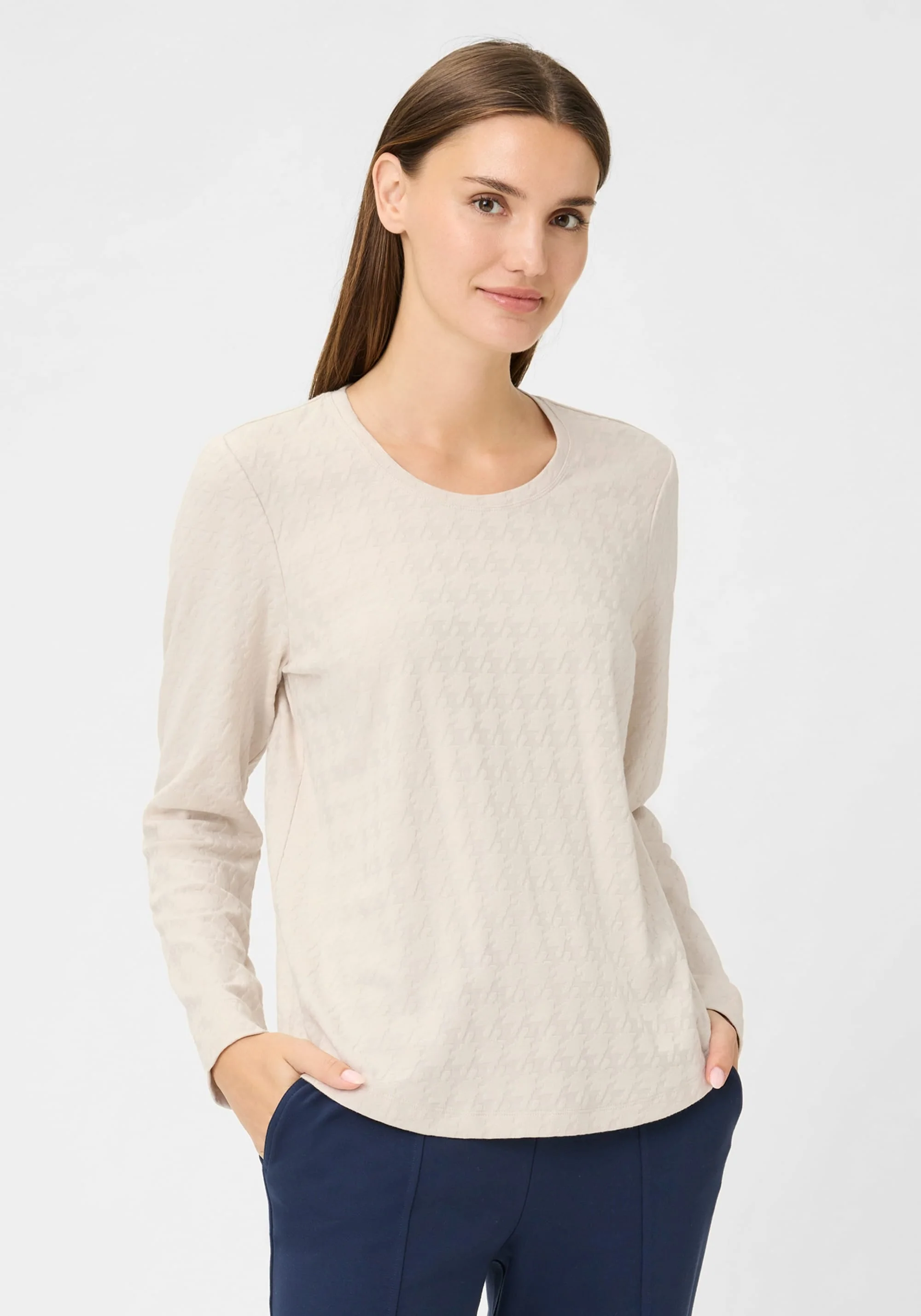 Tonal Houndstooth T-Shirt - Image 2