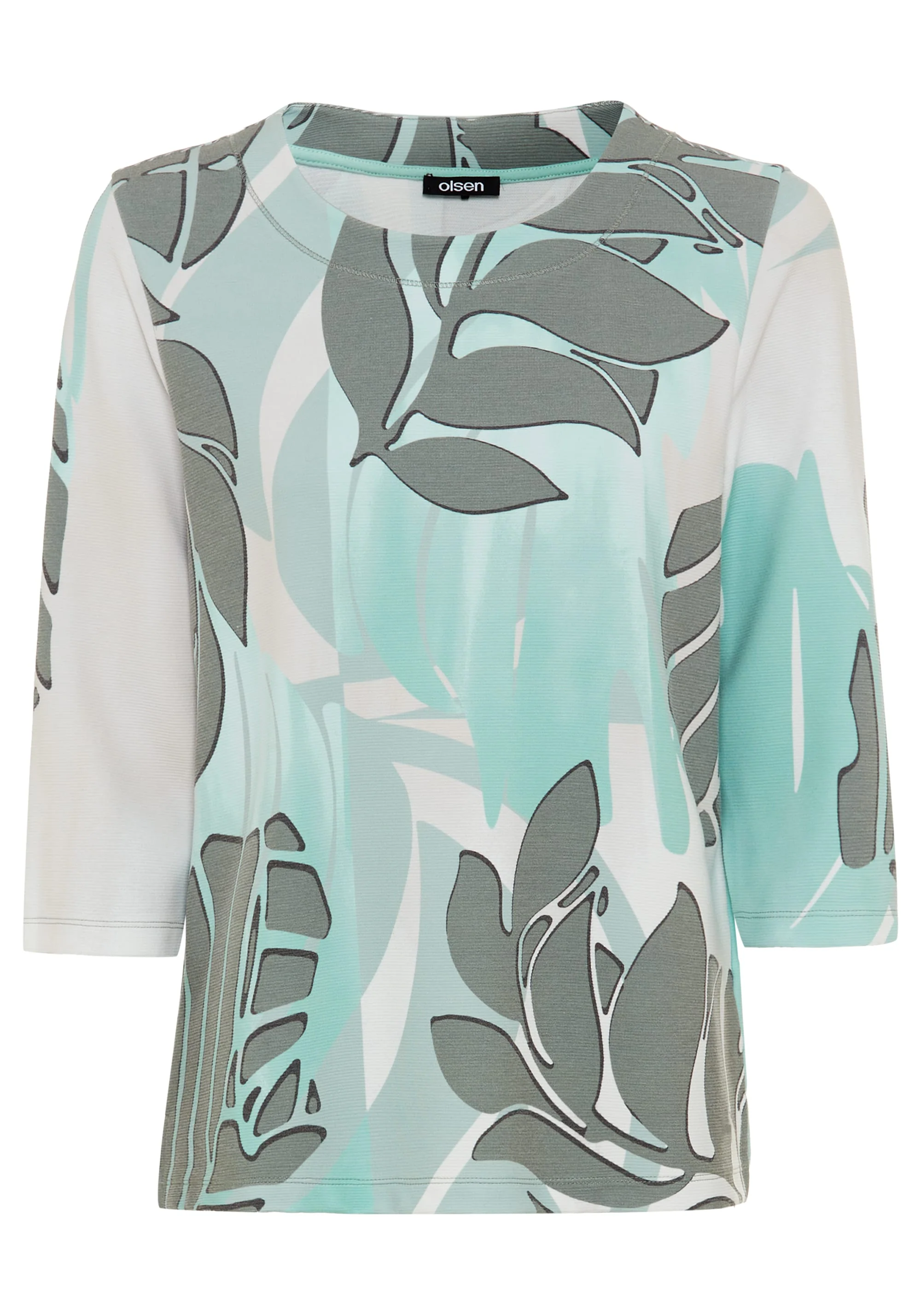 Tropic Palm Leaf Jersey Top - Image 3