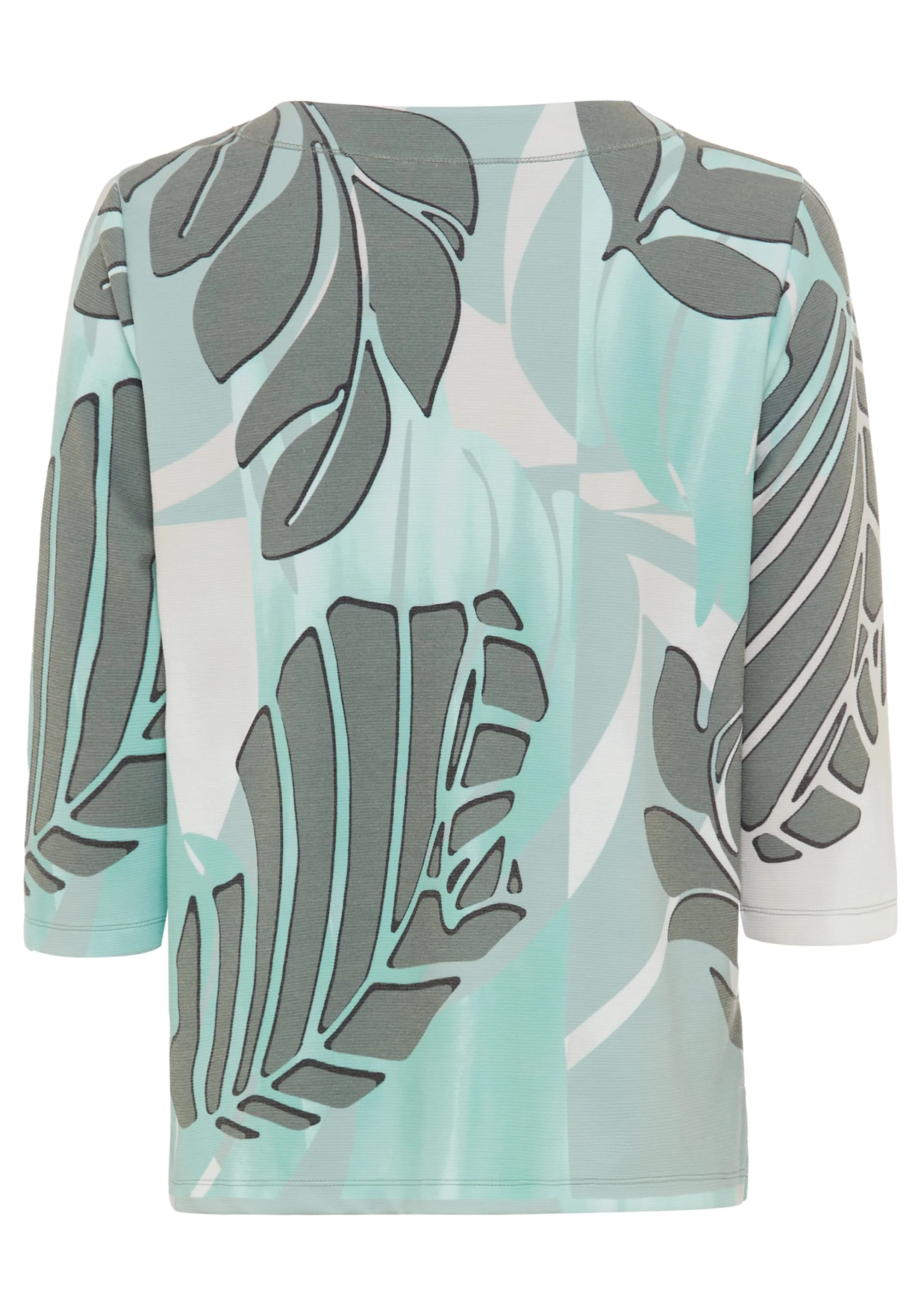 Tropic Palm Leaf Jersey Top - Image 4