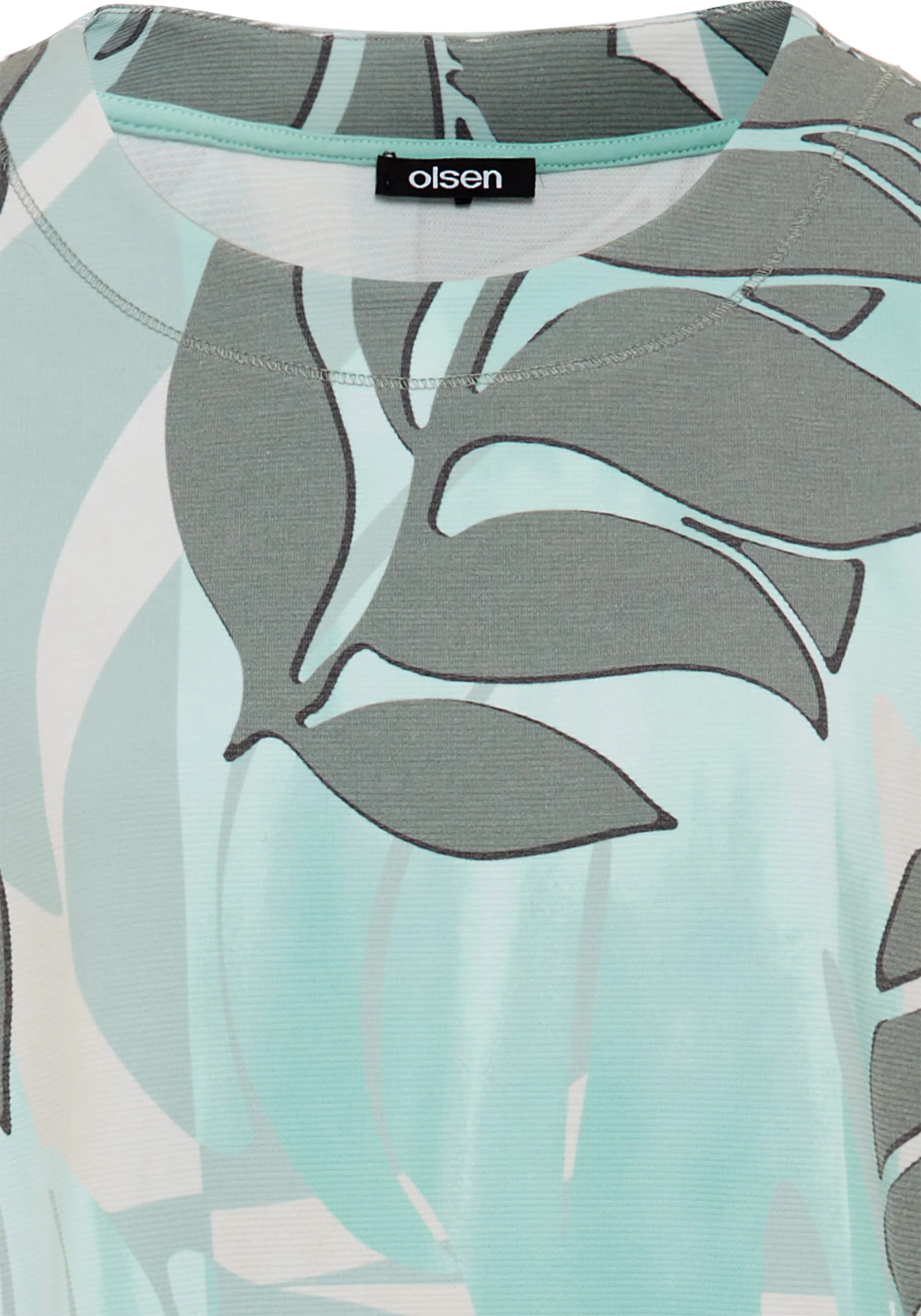 Tropic Palm Leaf Jersey Top - Image 5