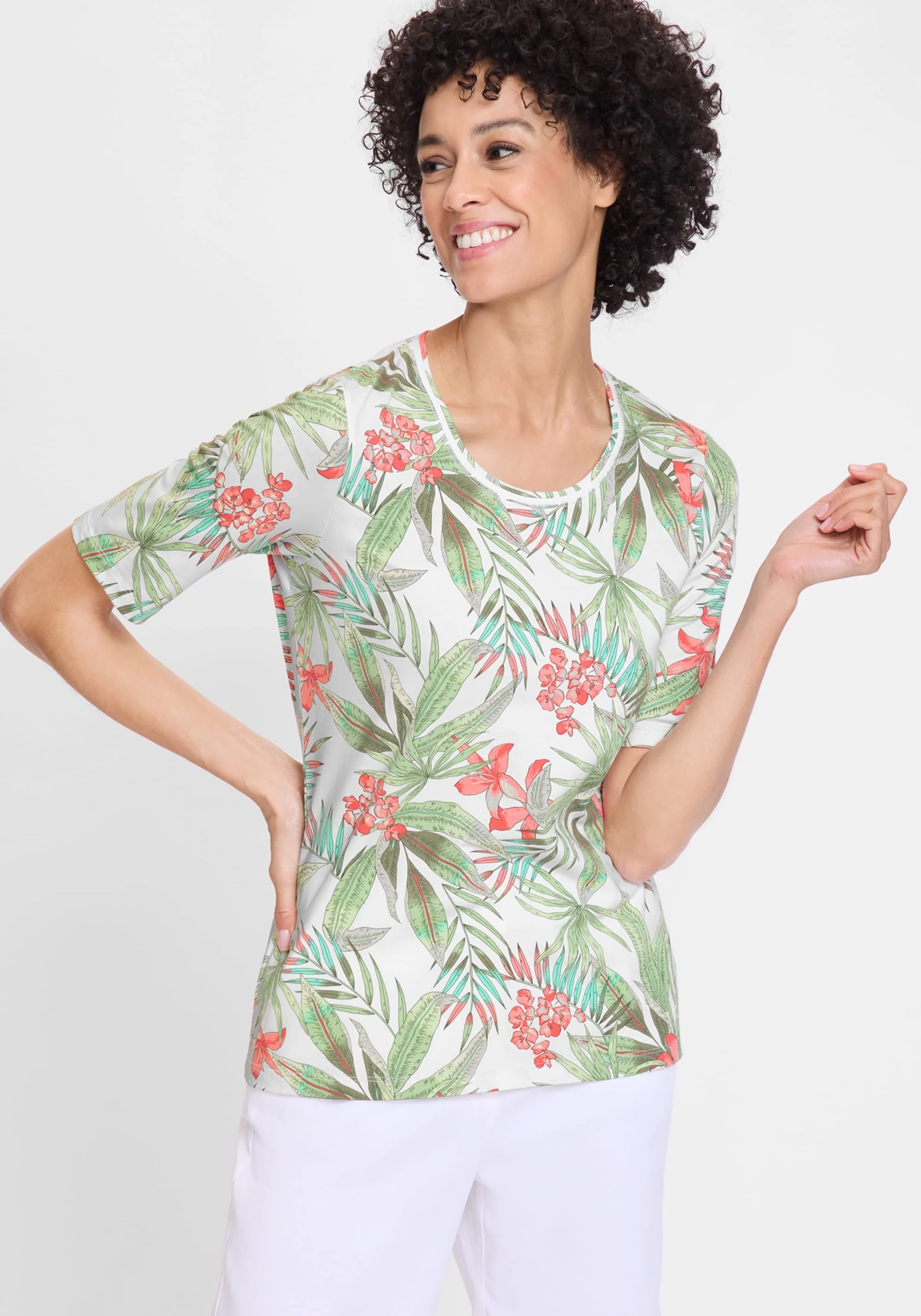 Tropical Print T-Shirt