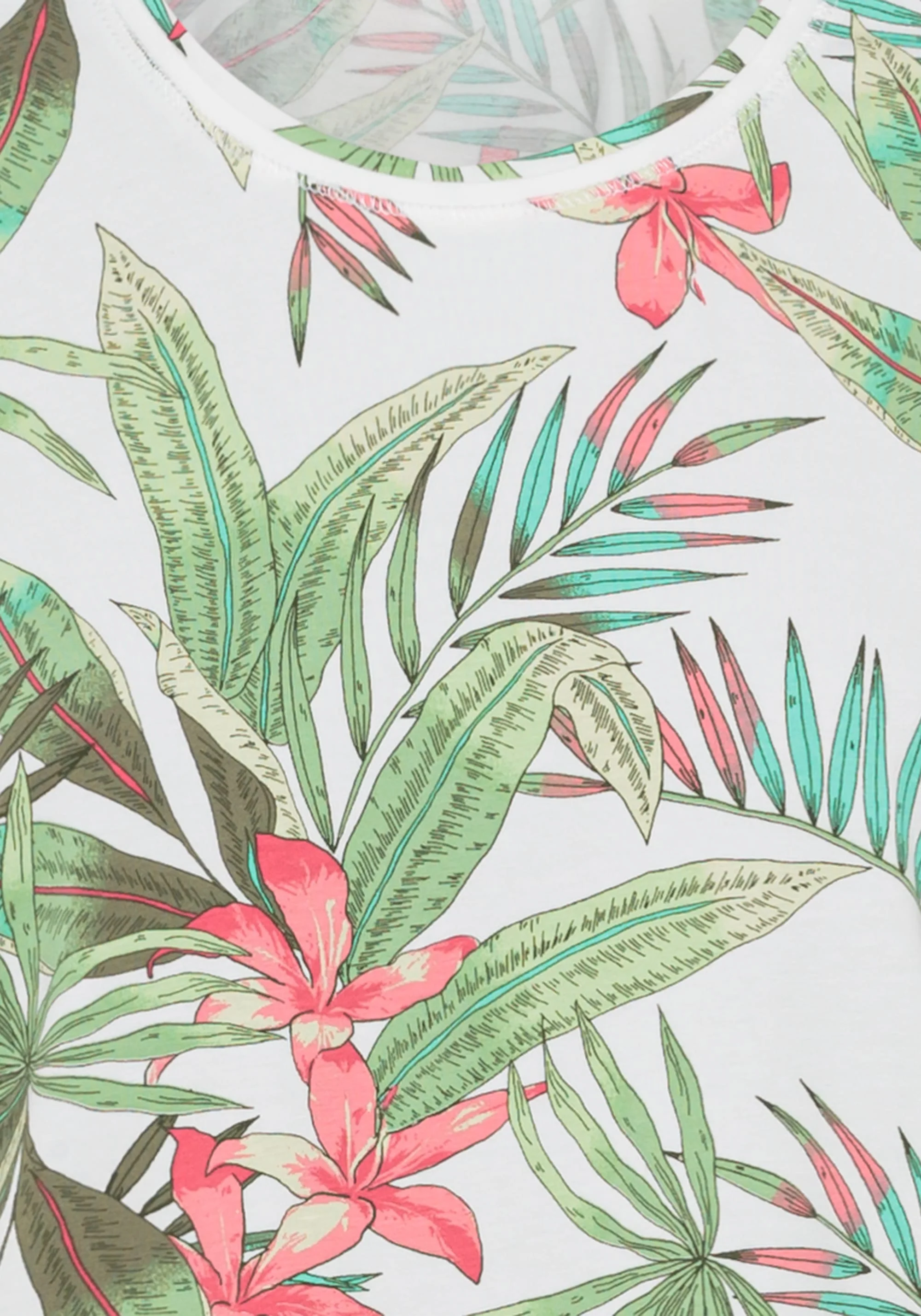 Tropical Print T-Shirt - Image 5
