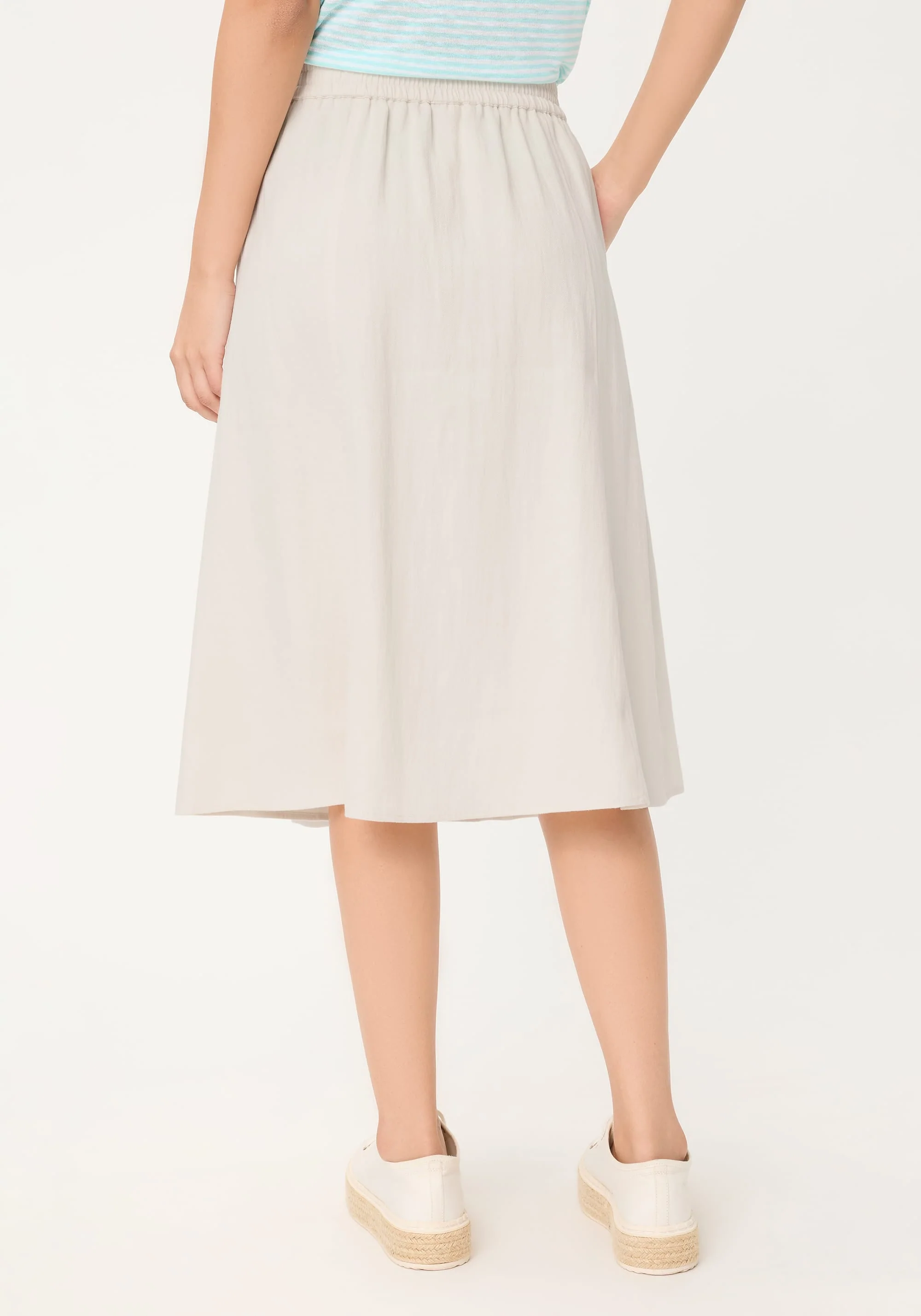 Twill A-Line Skirt - Image 3