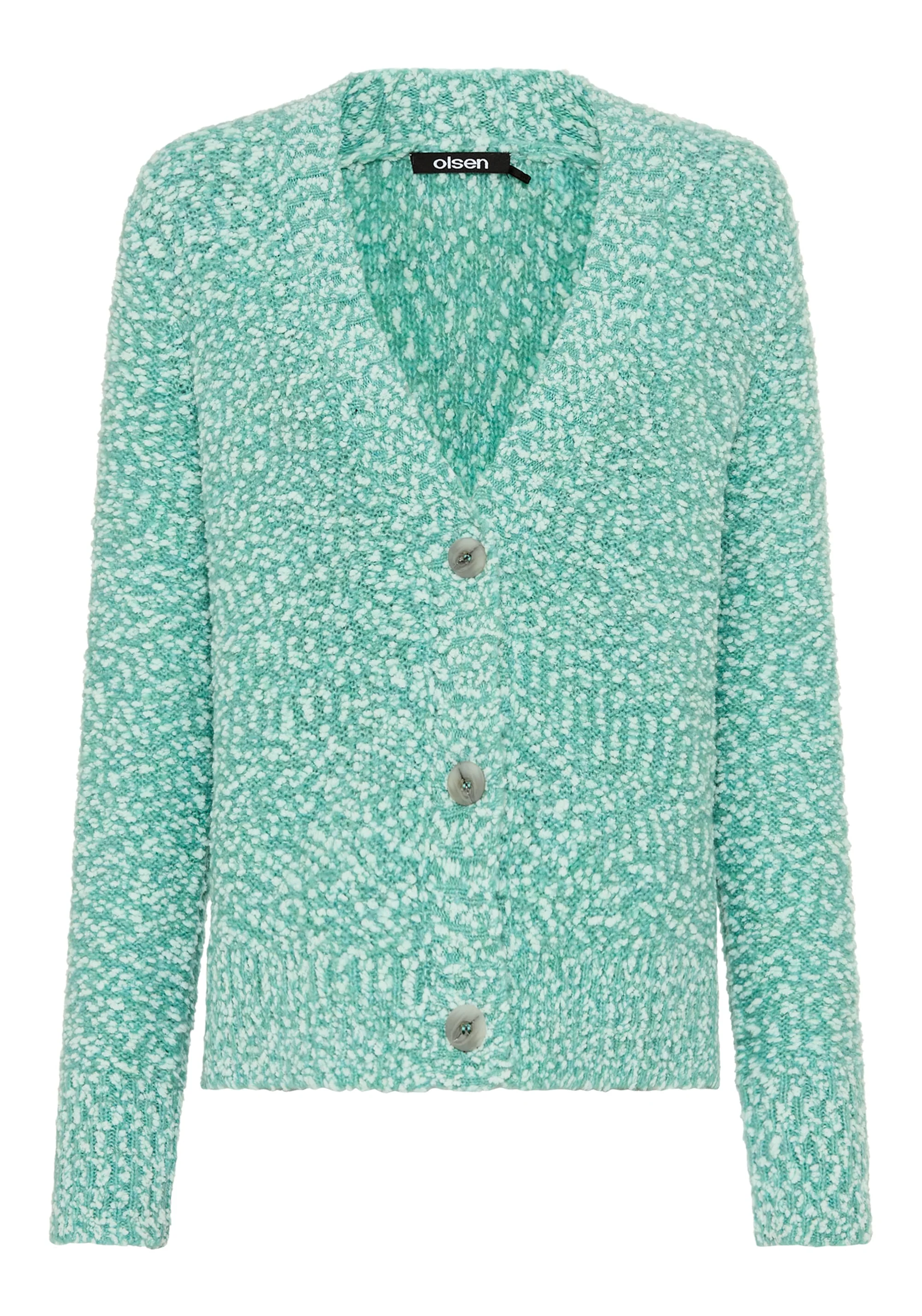 Two-Tone Bouclé Cardigan - Image 5