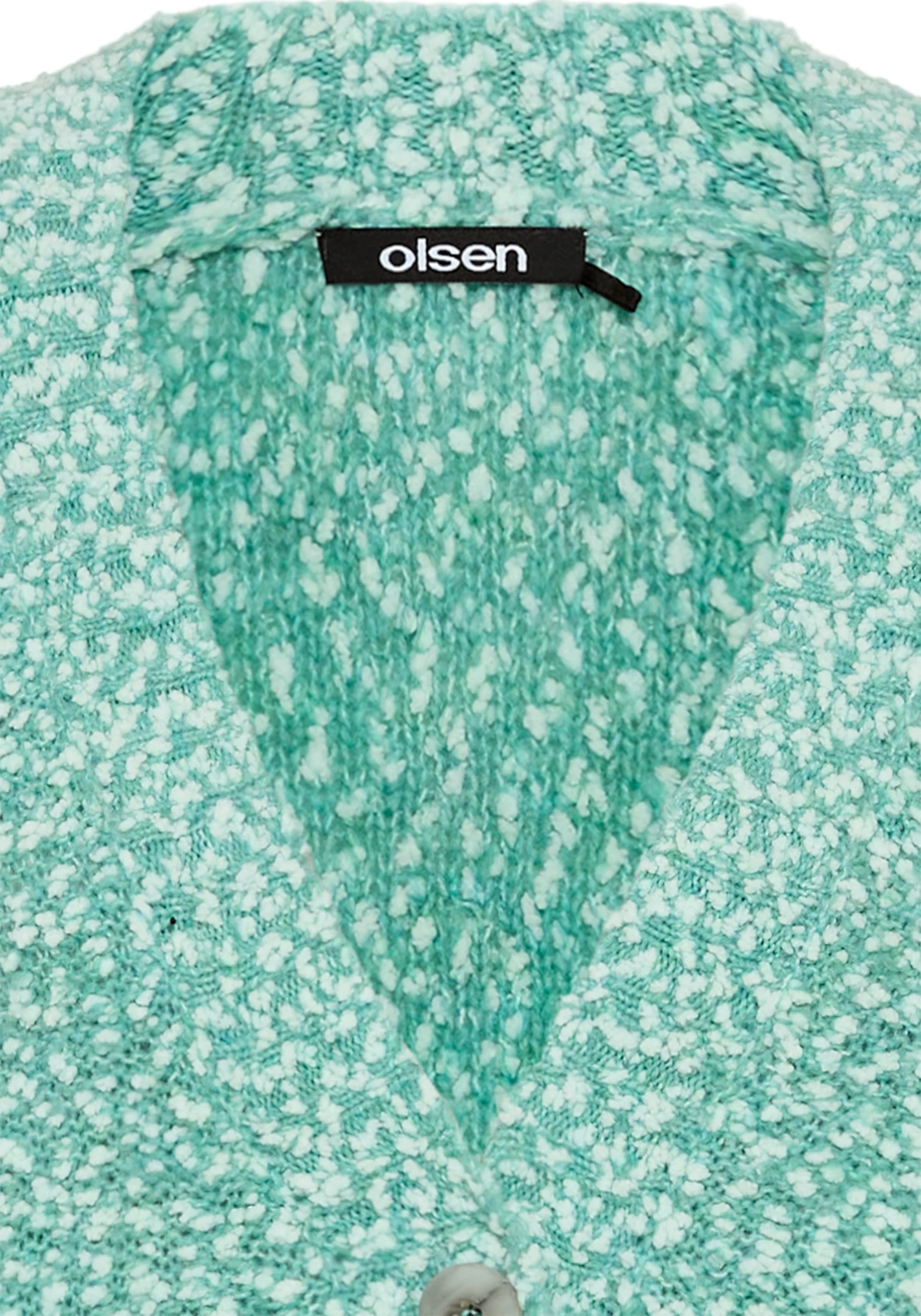 Two-Tone Bouclé Cardigan - Image 7