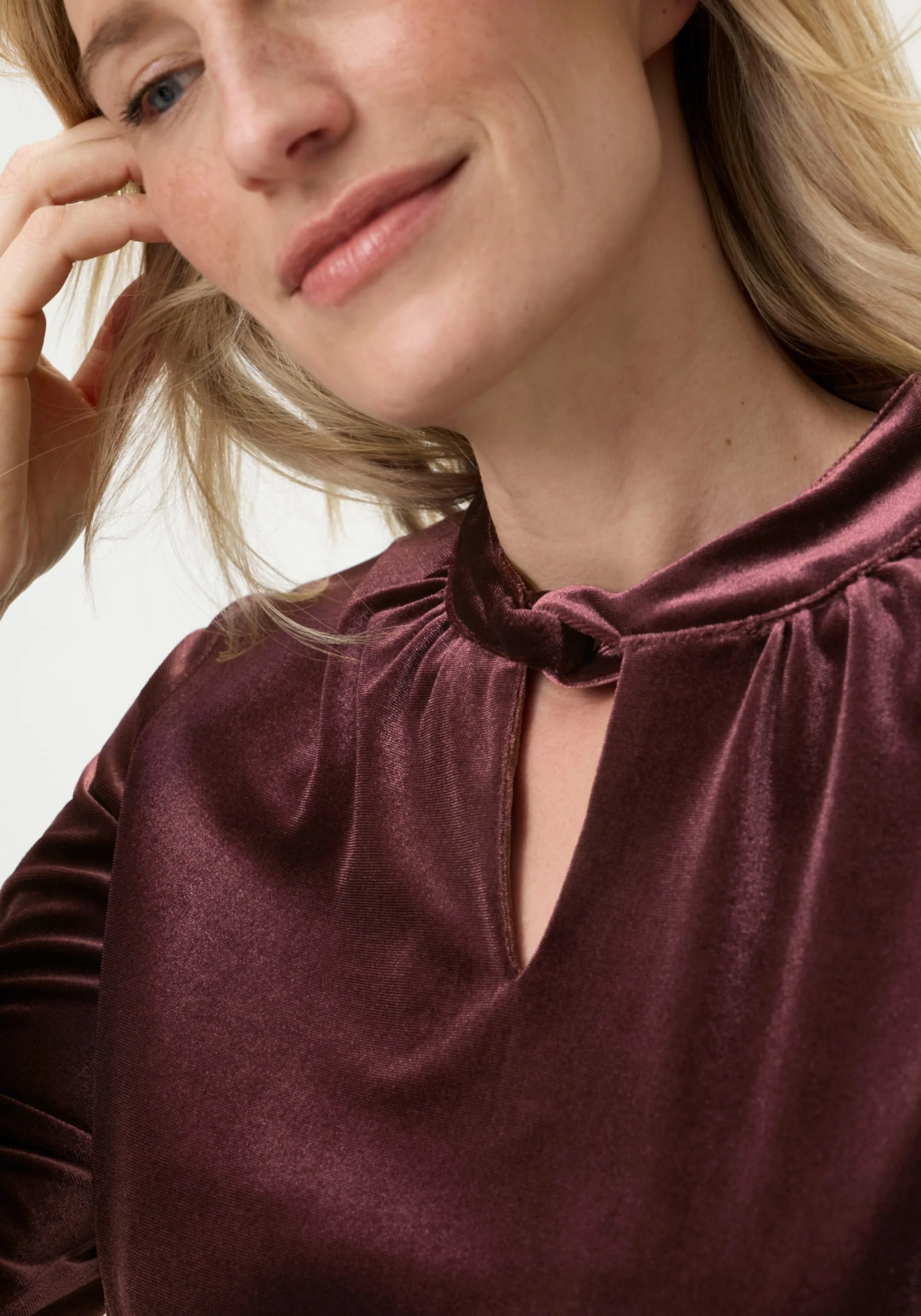 Velvet Peekaboo Top
