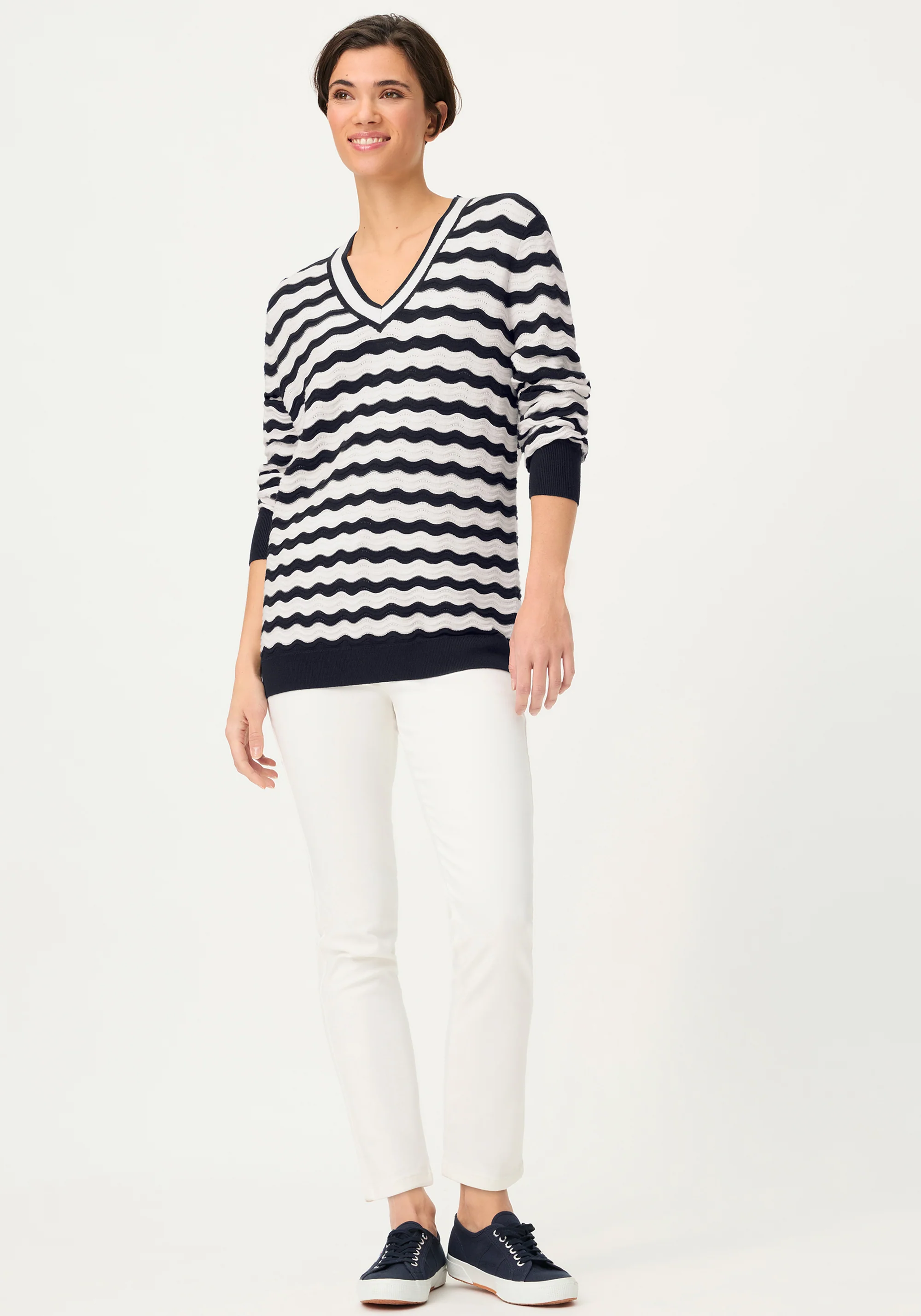 Wave Ajour Knit Sweater - Image 5