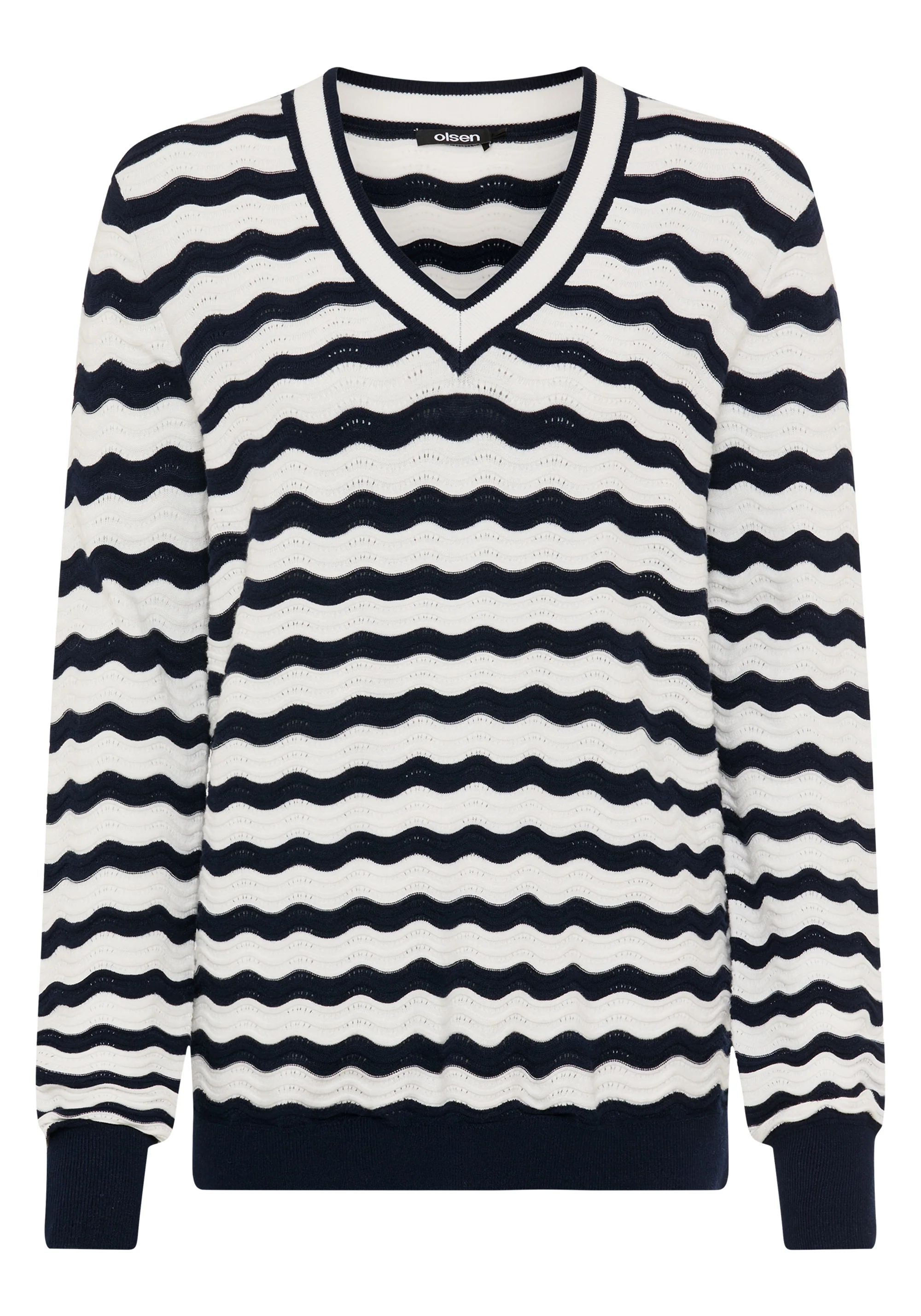 Wave Ajour Knit Sweater - Image 6