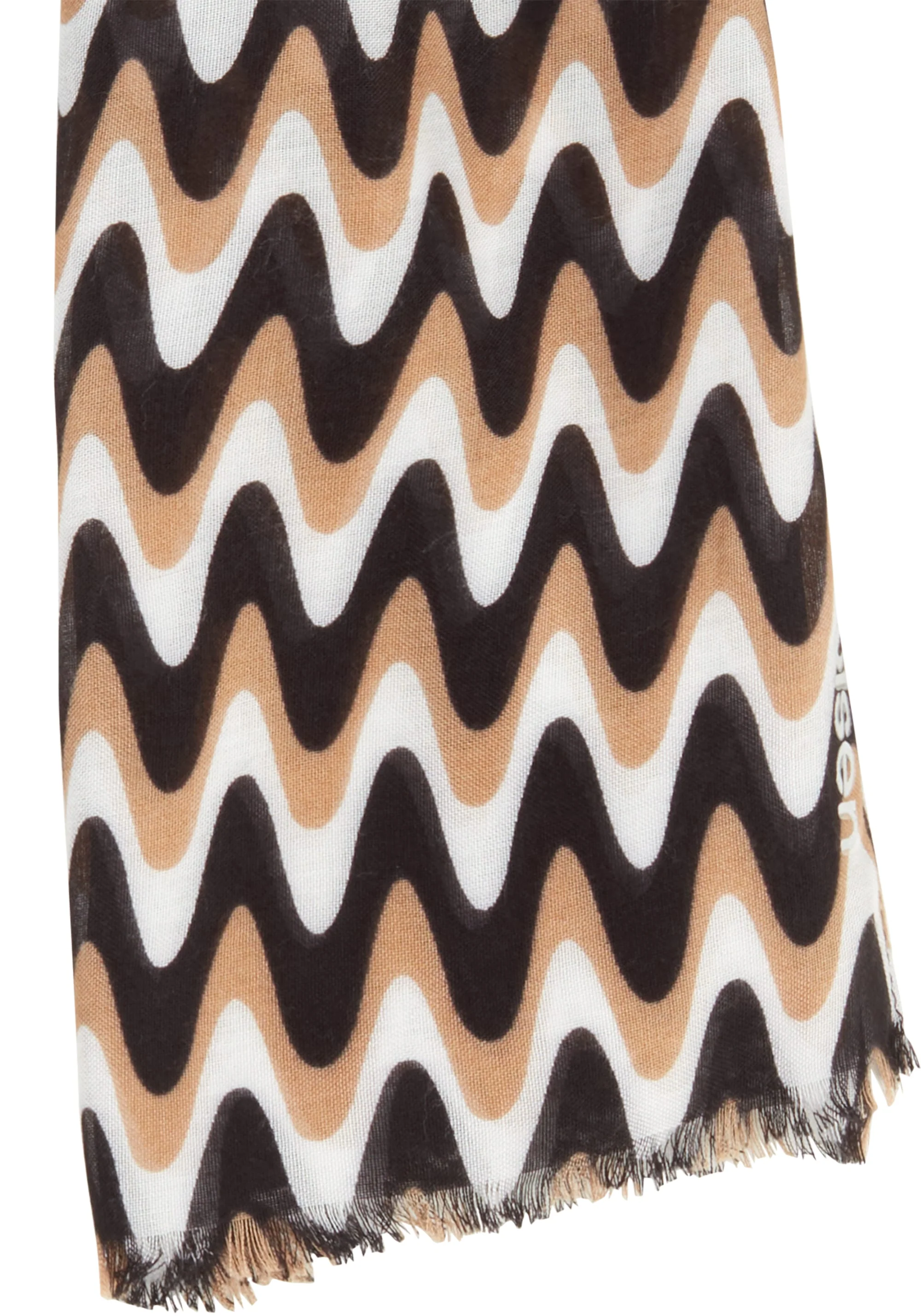 Waved Striped Scarf - Image 2